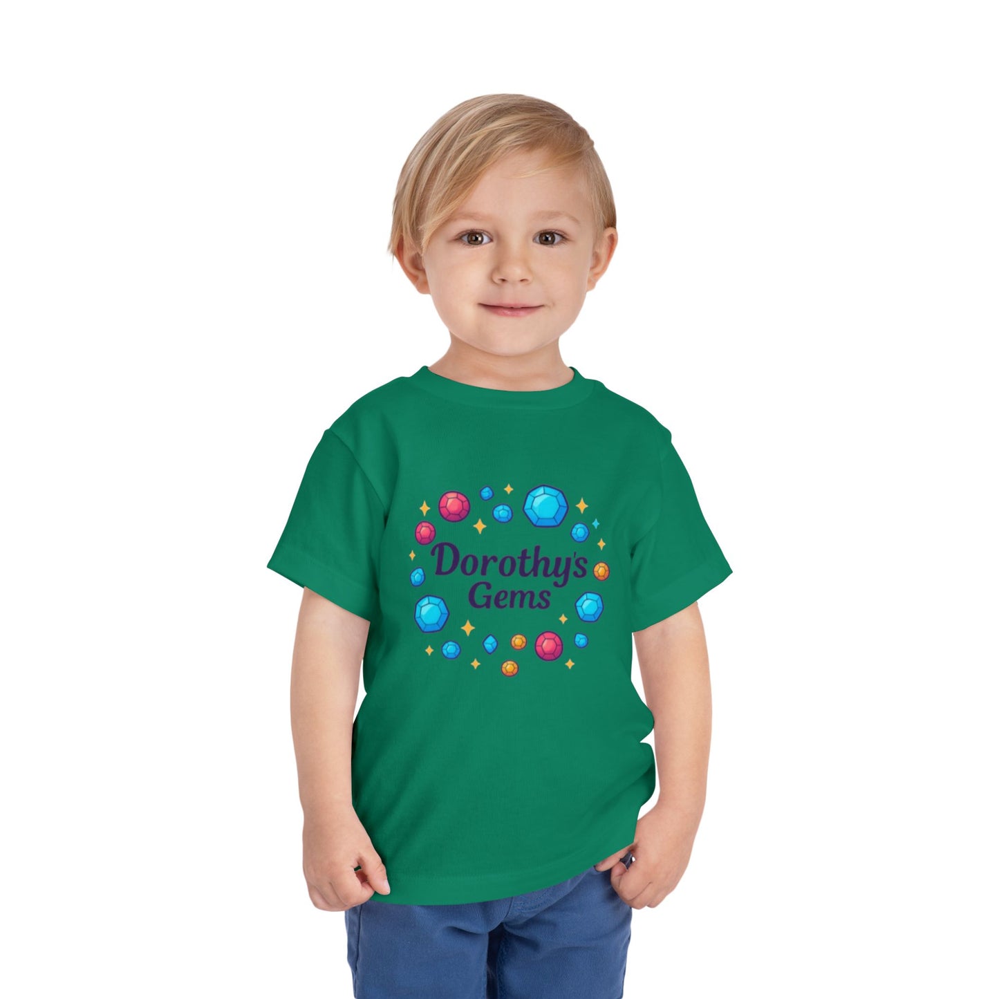 Dorothy's Gems Toddler Tee — Colorful Gemstone Kids Shirt