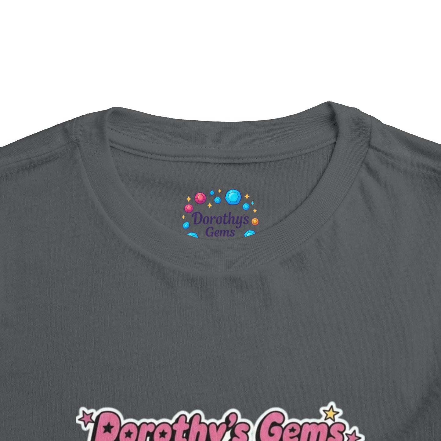 "Dorothy's Gems" Toddler Tee — Colorful Cartoon Squad Graphic