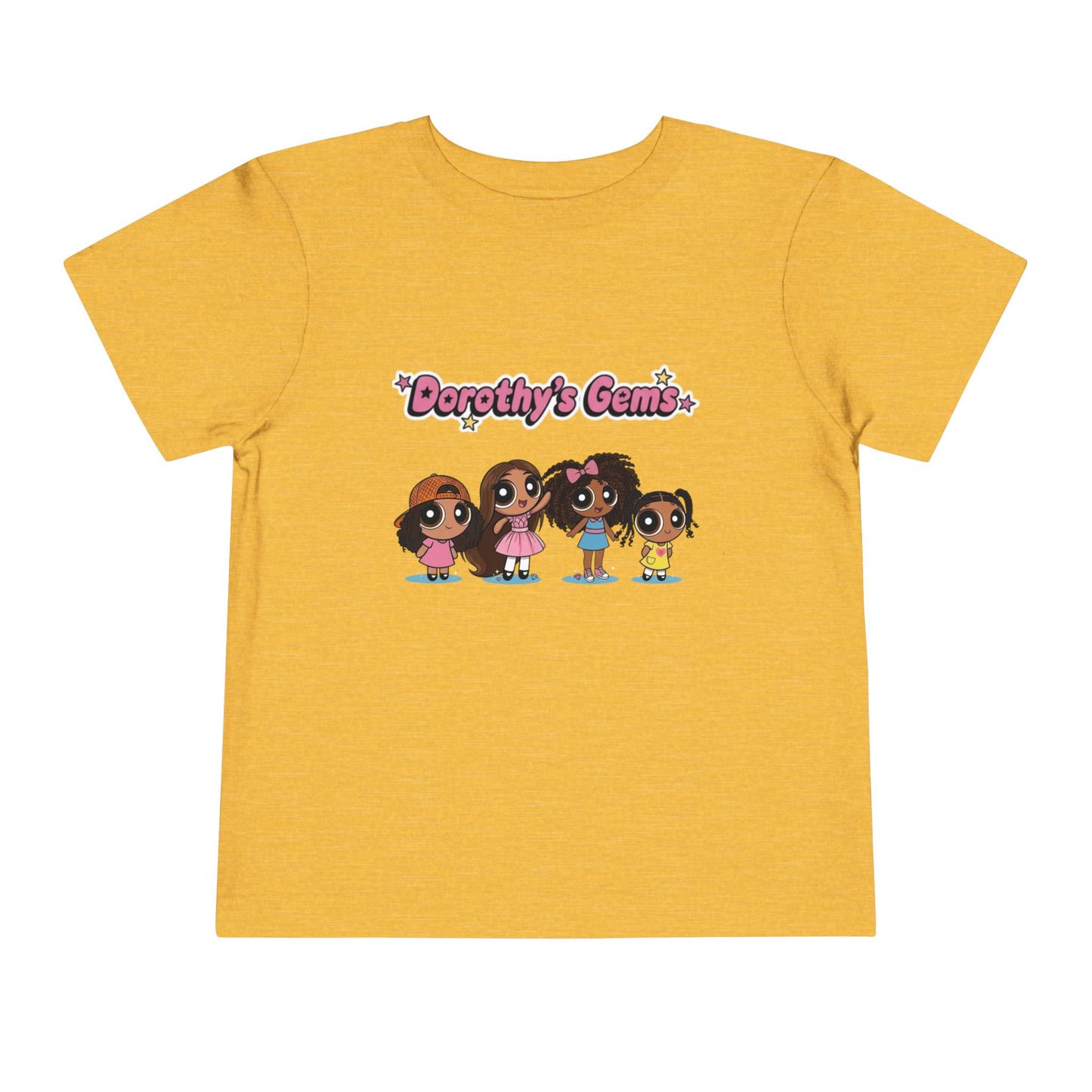 "Dorothy's Gems" Toddler Tee — Colorful Cartoon Squad Graphic