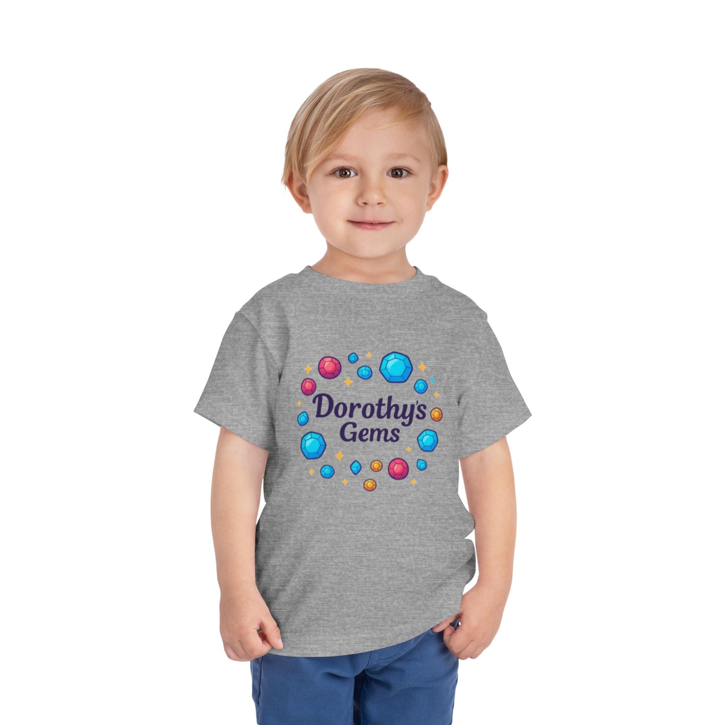 Dorothy's Gems Toddler Tee — Colorful Gemstone Kids Shirt