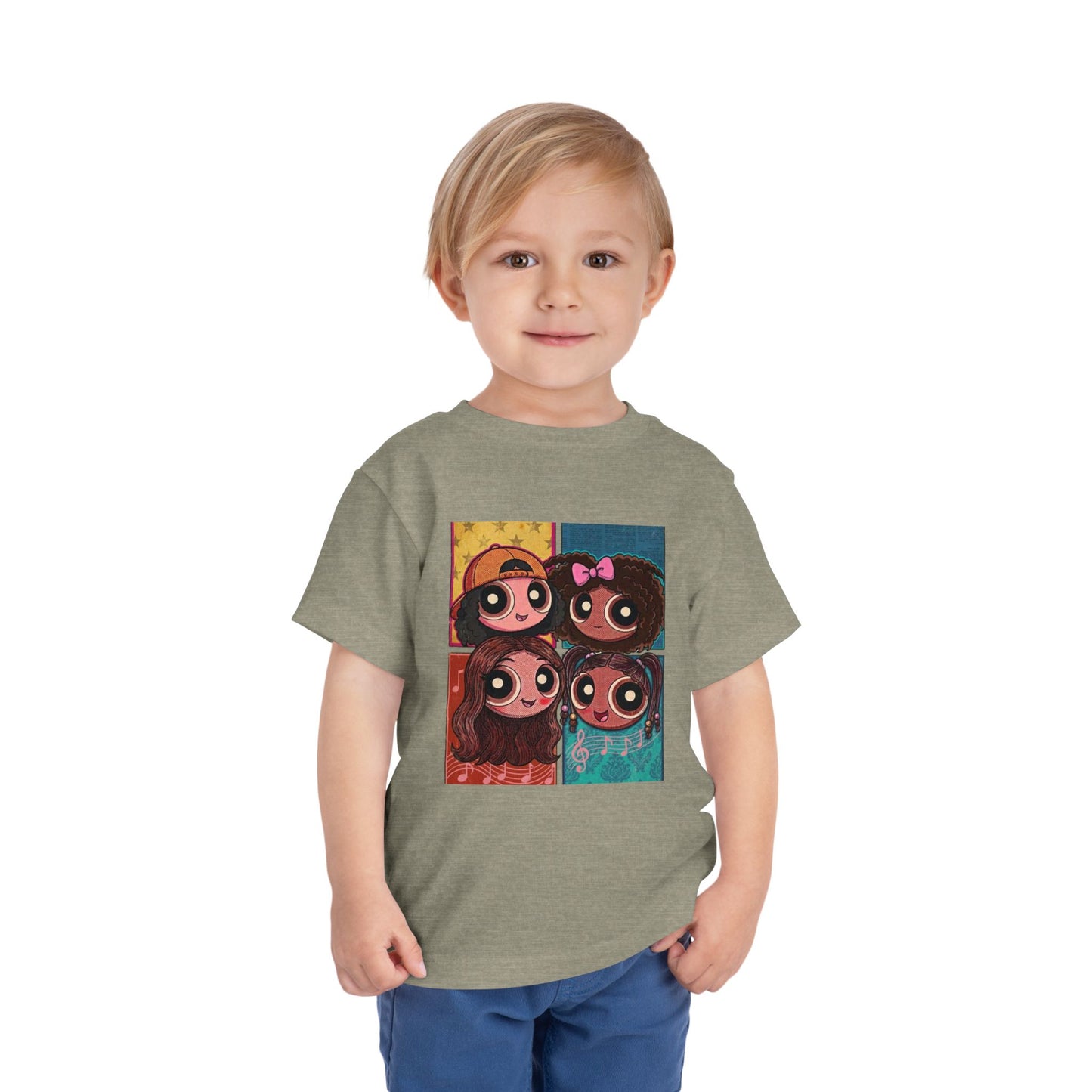 "Dorothy's Gems" Toddler Tee — Colorful Cartoon Squad Graphic