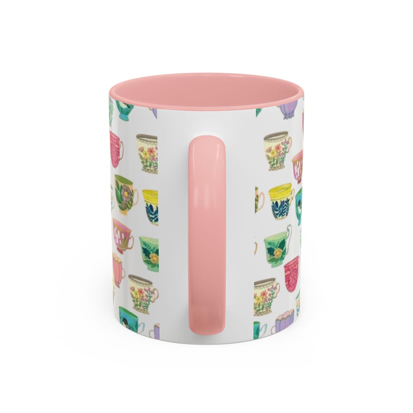 Accent Coffee Mug — "Sometimes You Need to Be Okay with Not Being Everyone's Cup of Tea" Floral Teacup Pattern