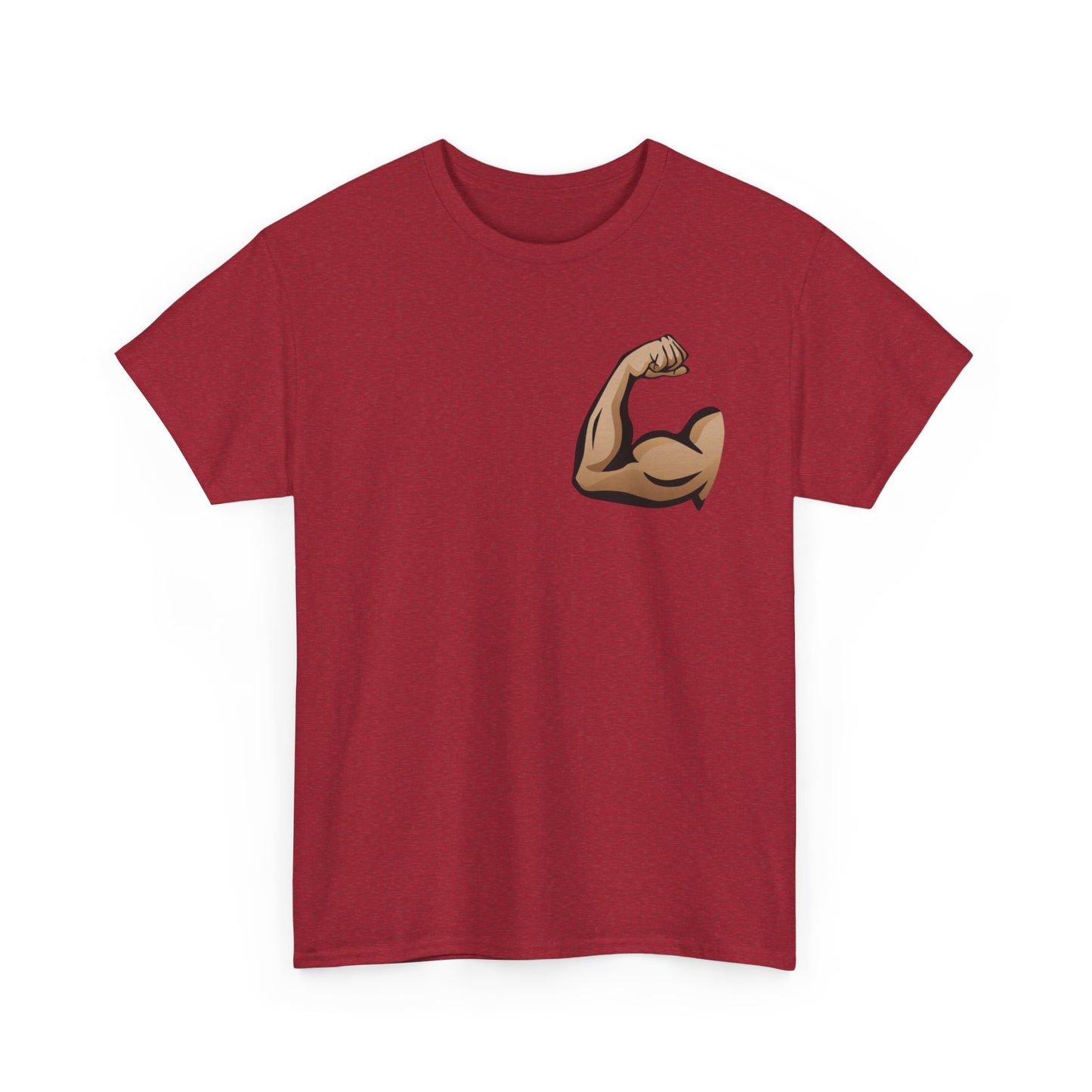 Built Different graphic tee | Flexing Arm Muscle T-Shirt