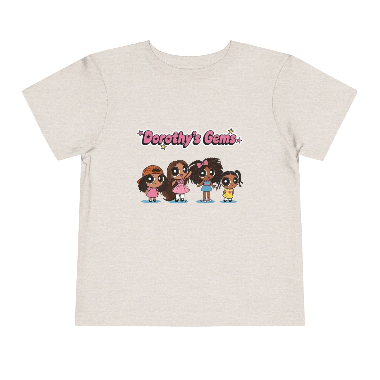 "Dorothy's Gems" Toddler Tee — Colorful Cartoon Squad Graphic