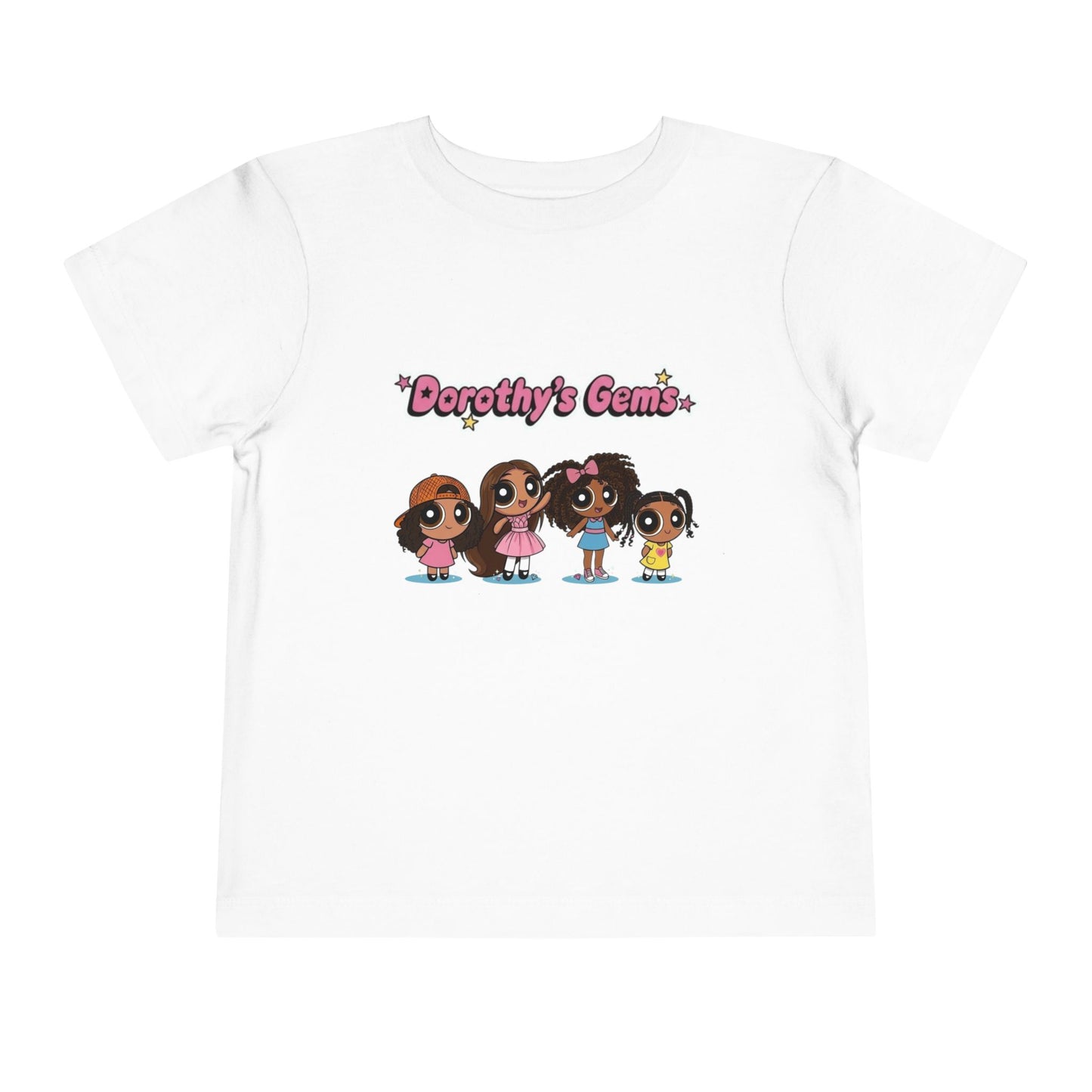 "Dorothy's Gems" Toddler Tee — Colorful Cartoon Squad Graphic