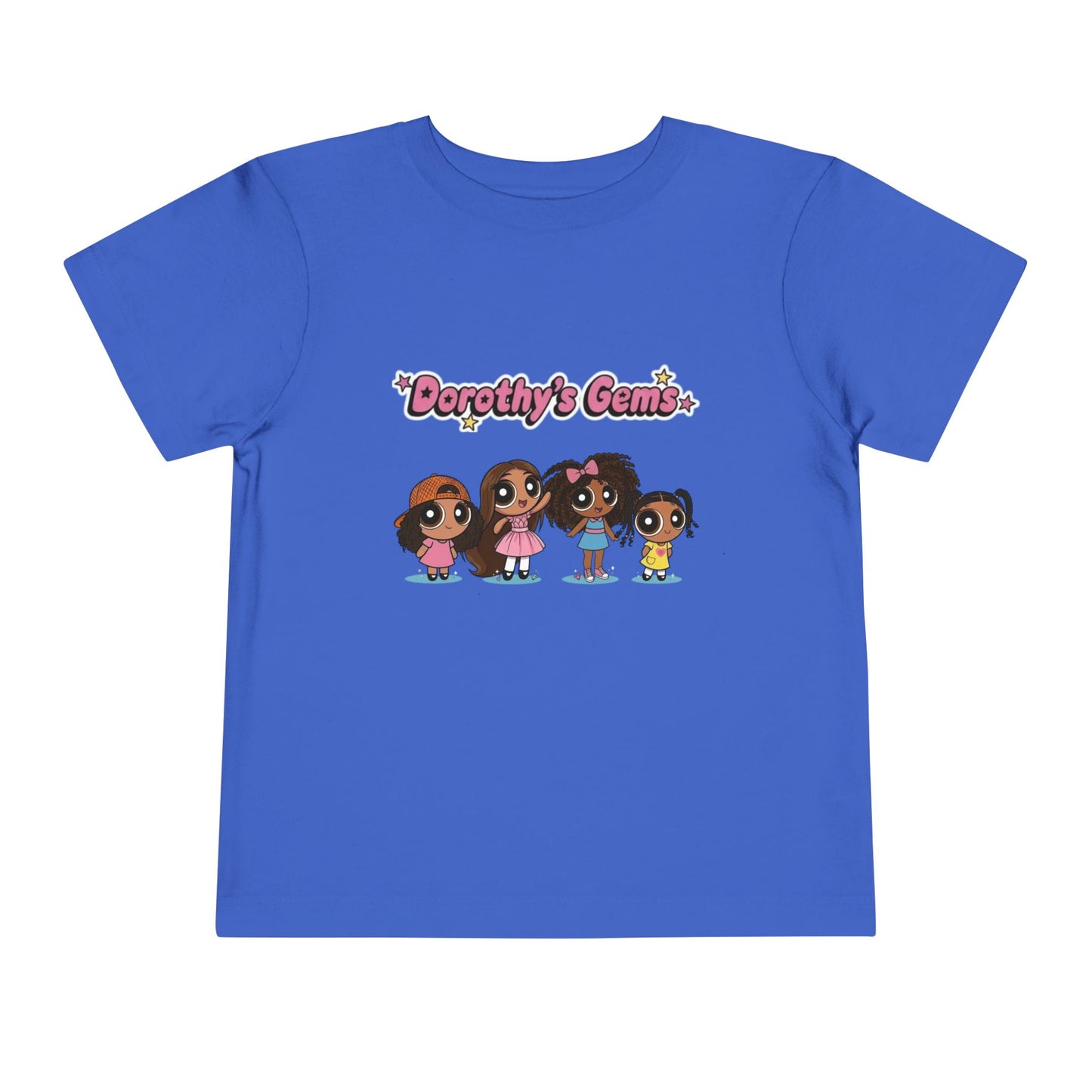 "Dorothy's Gems" Toddler Tee — Colorful Cartoon Squad Graphic