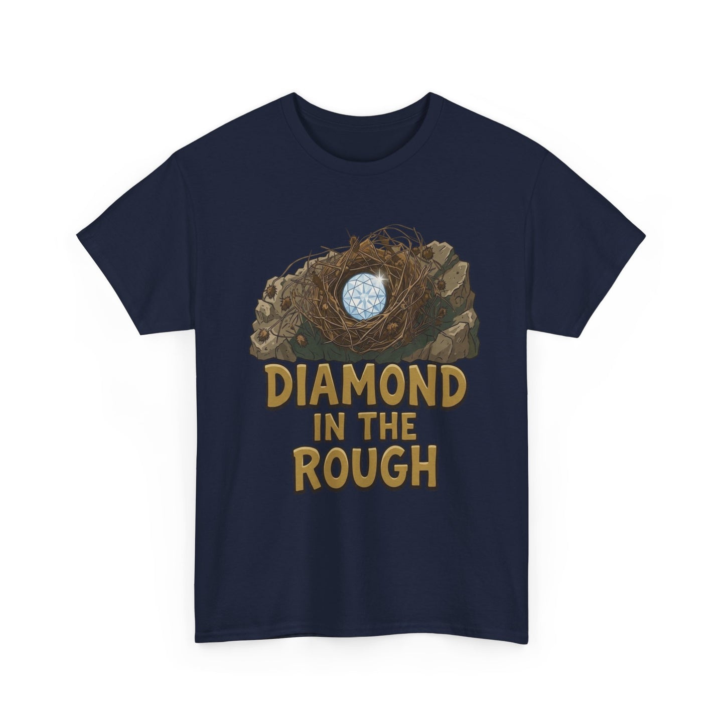 Diamond in the Rough Graphic Tee — Inspirational Nest & Gem Design