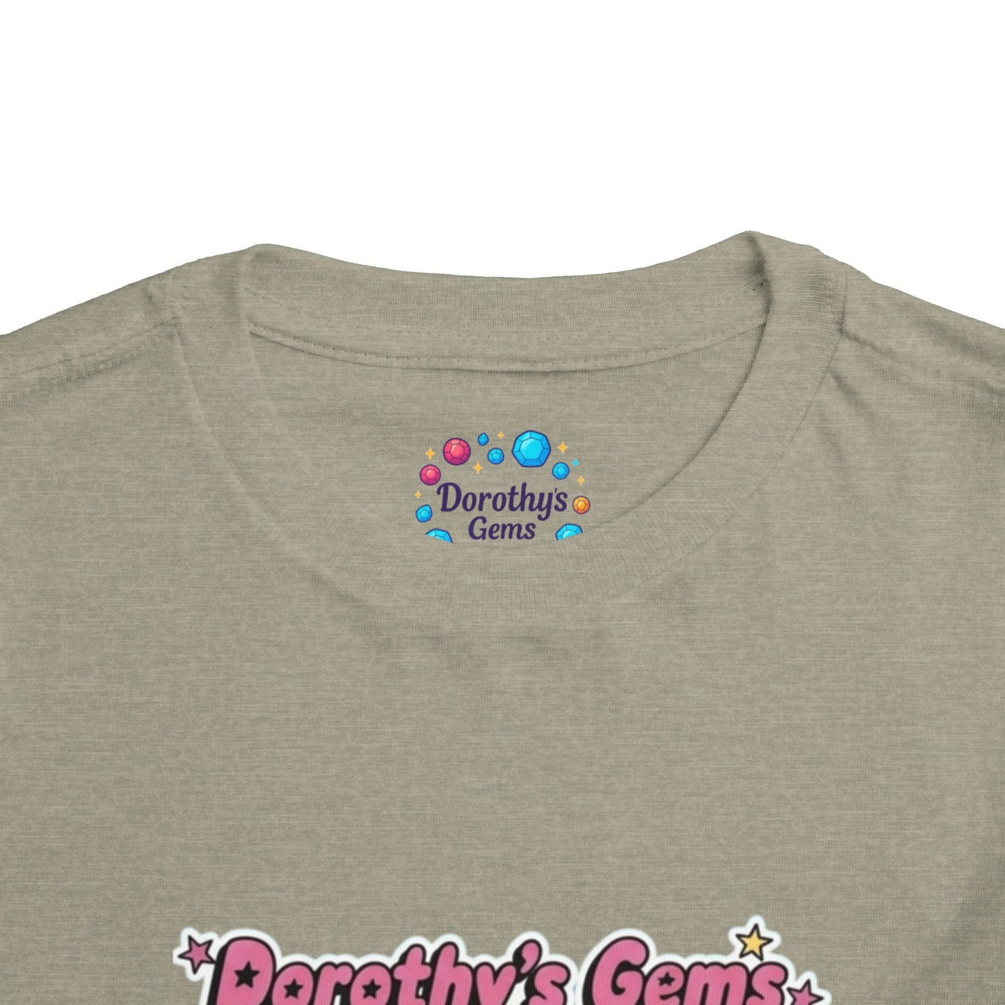 "Dorothy's Gems" Toddler Tee — Colorful Cartoon Squad Graphic