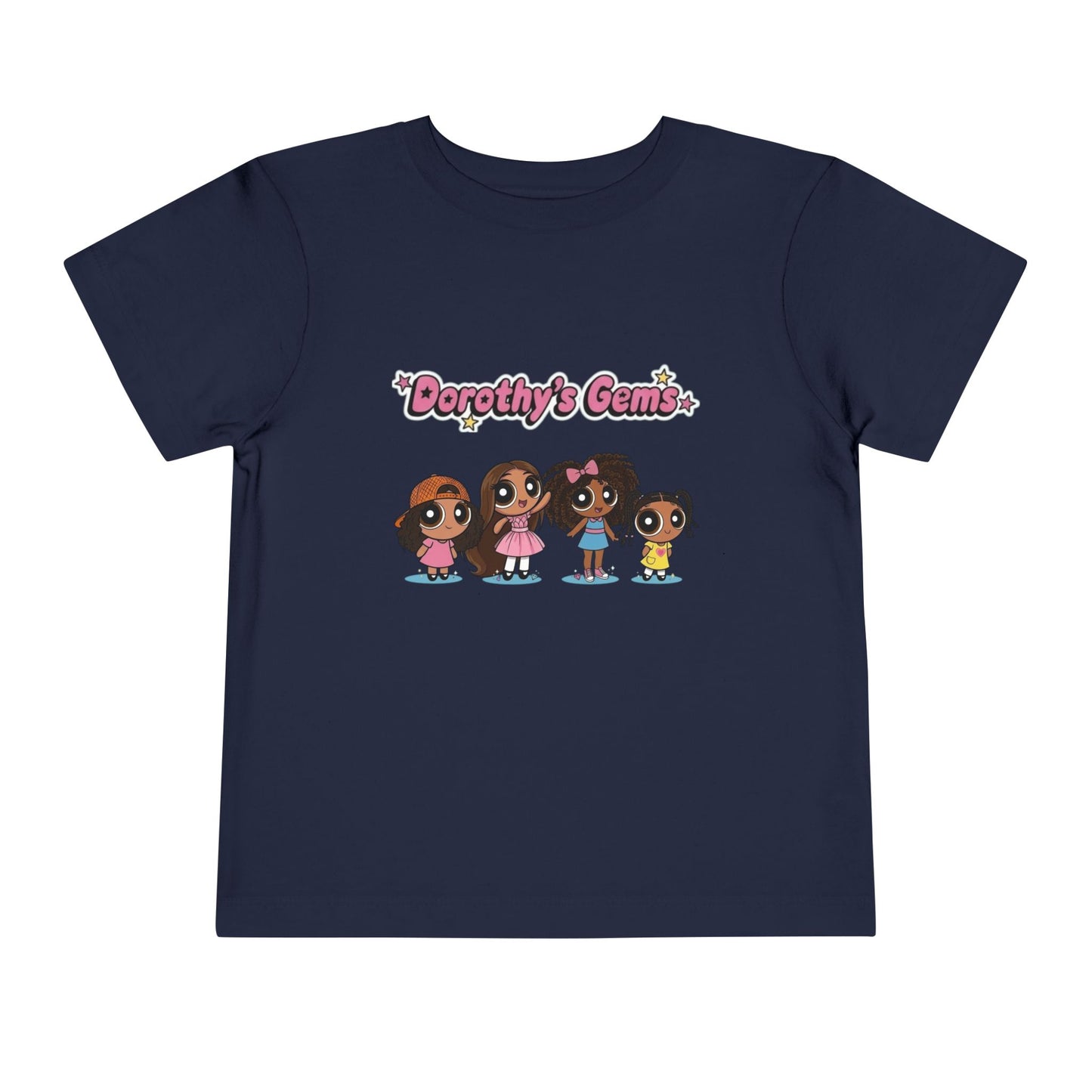 "Dorothy's Gems" Toddler Tee — Colorful Cartoon Squad Graphic