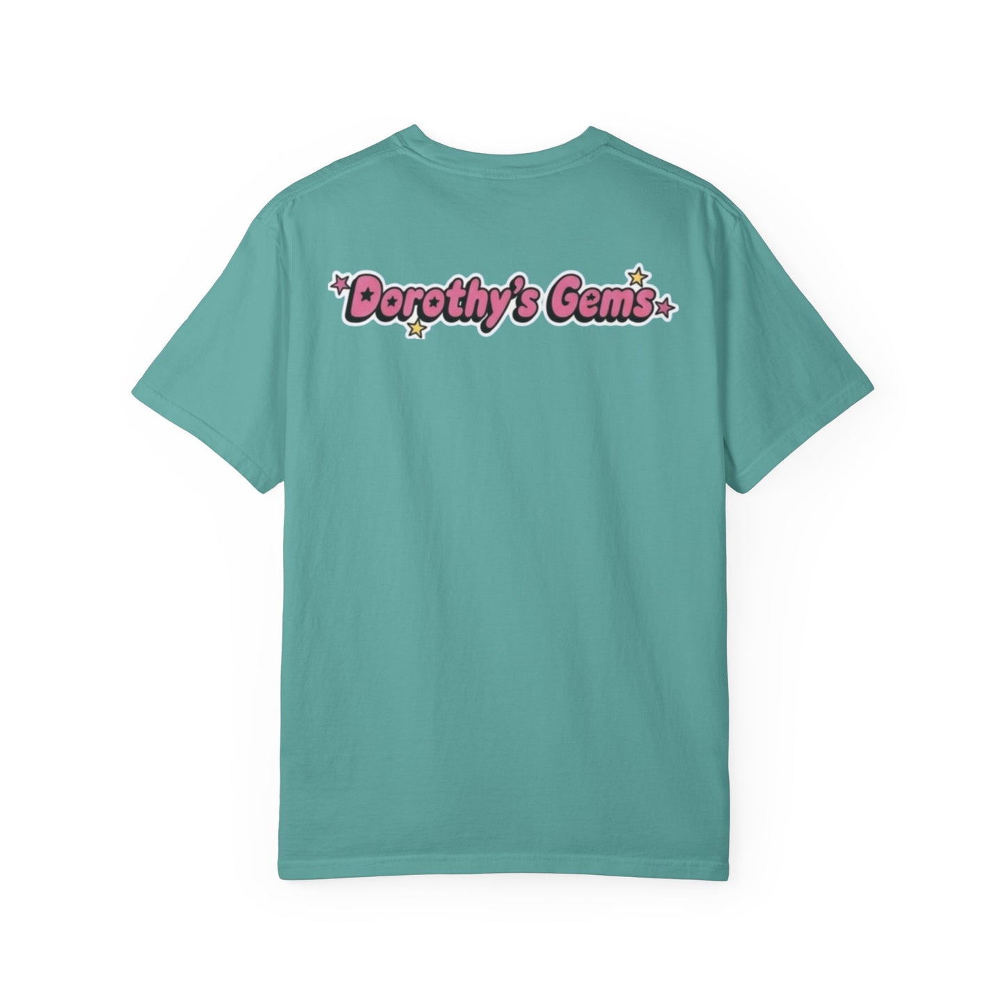 Dorothy’s Gems Crewneck T-Shirt — Cute Cartoon Girl Group with Colorful Gems