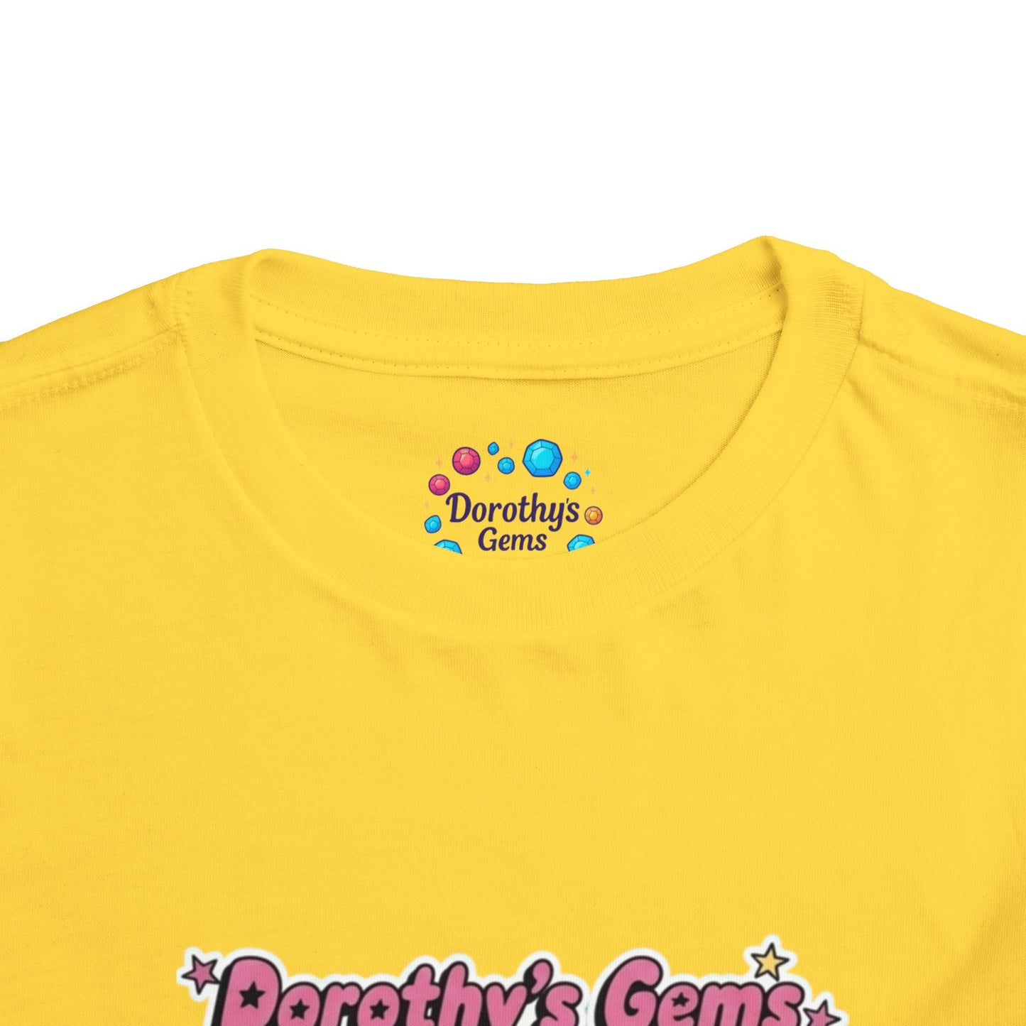 "Dorothy's Gems" Toddler Tee — Colorful Cartoon Squad Graphic