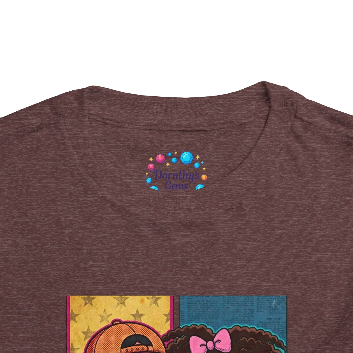 "Dorothy's Gems" Toddler Tee — Colorful Cartoon Squad Graphic