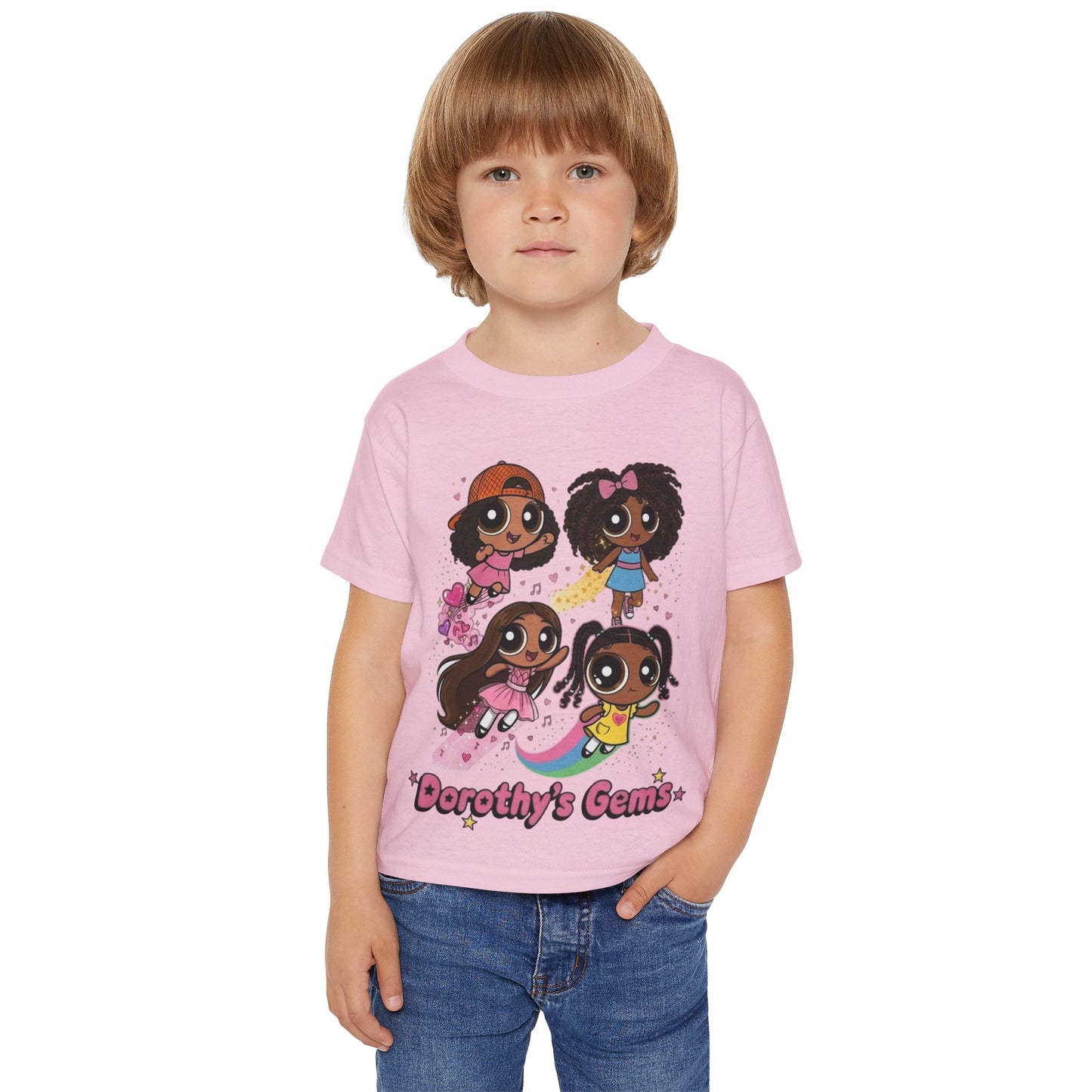 Toddler T-Shirt — "Dorothy’s Gems" Cute Cartoon Girls Graphic Tee