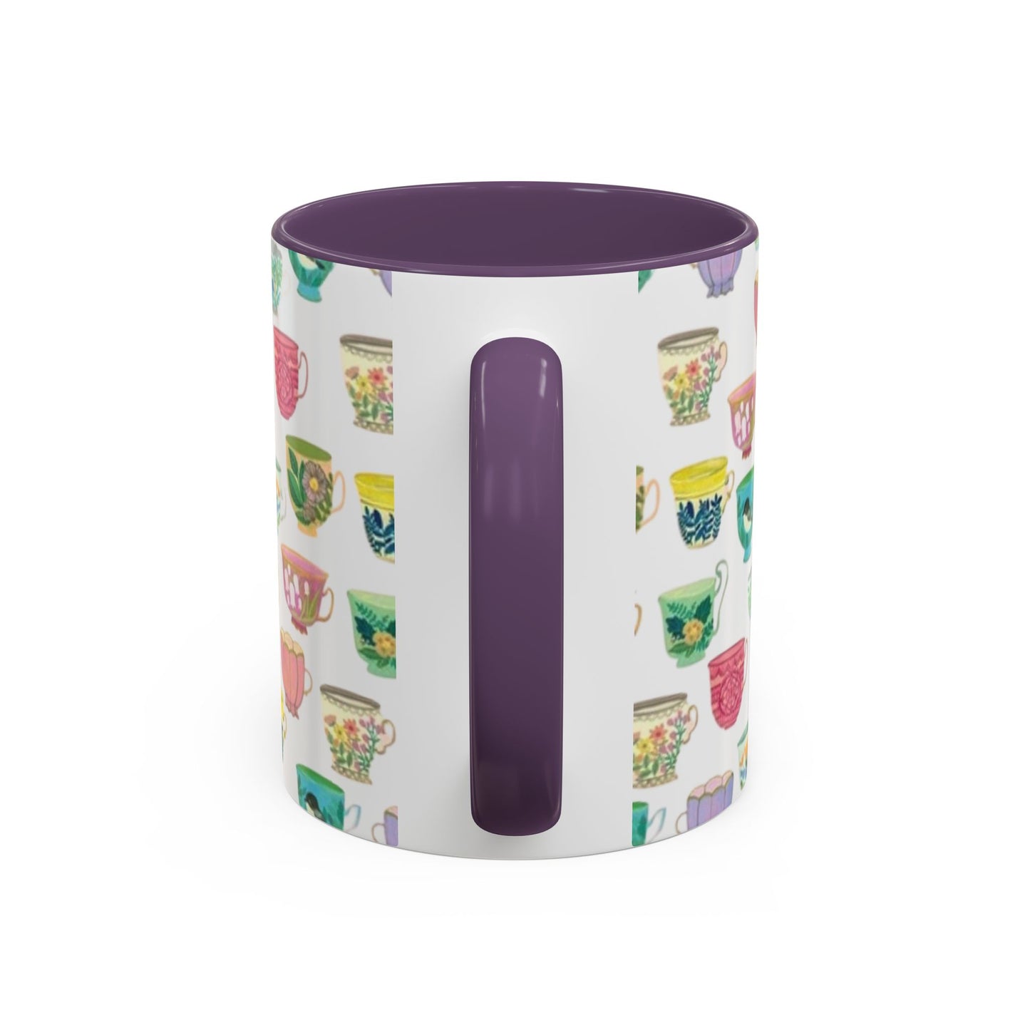 Accent Coffee Mug — "Sometimes You Need to Be Okay with Not Being Everyone's Cup of Tea" Floral Teacup Pattern