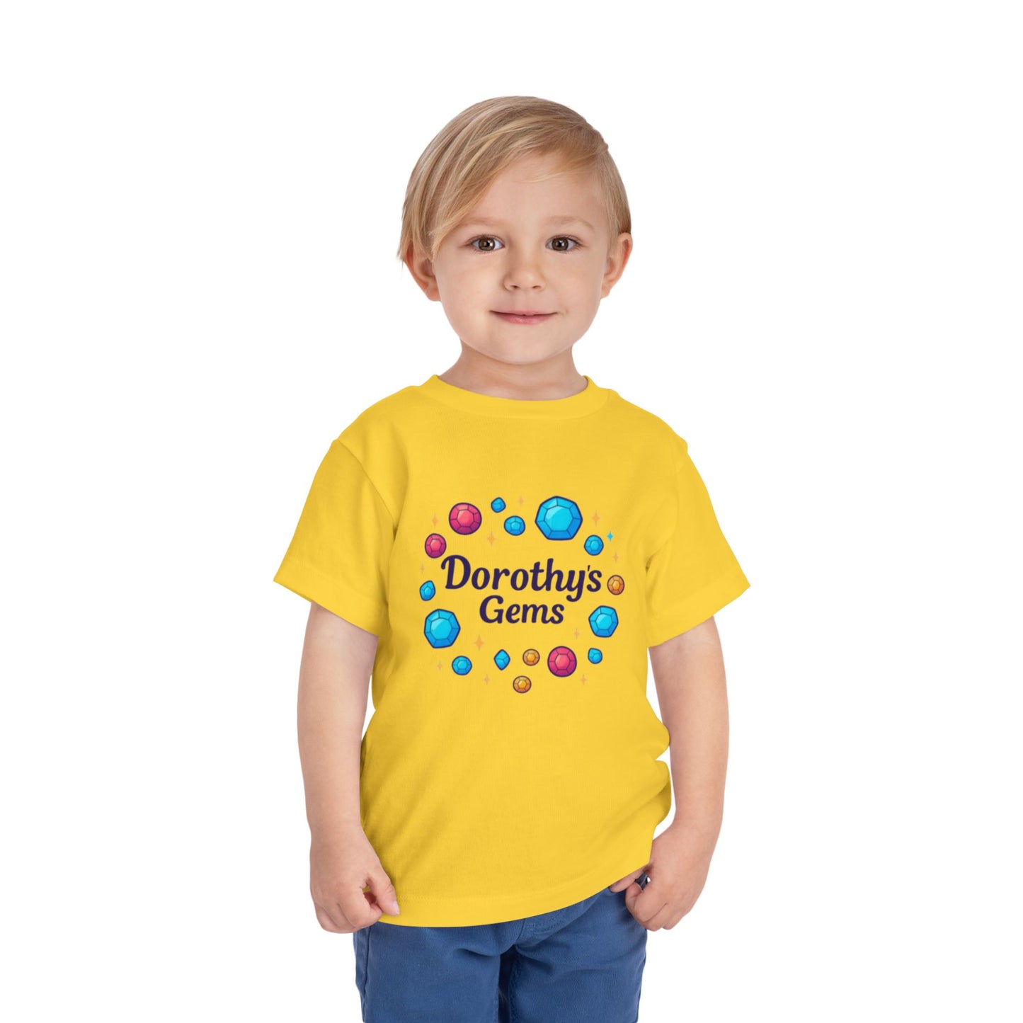 Dorothy's Gems Toddler Tee — Colorful Gemstone Kids Shirt