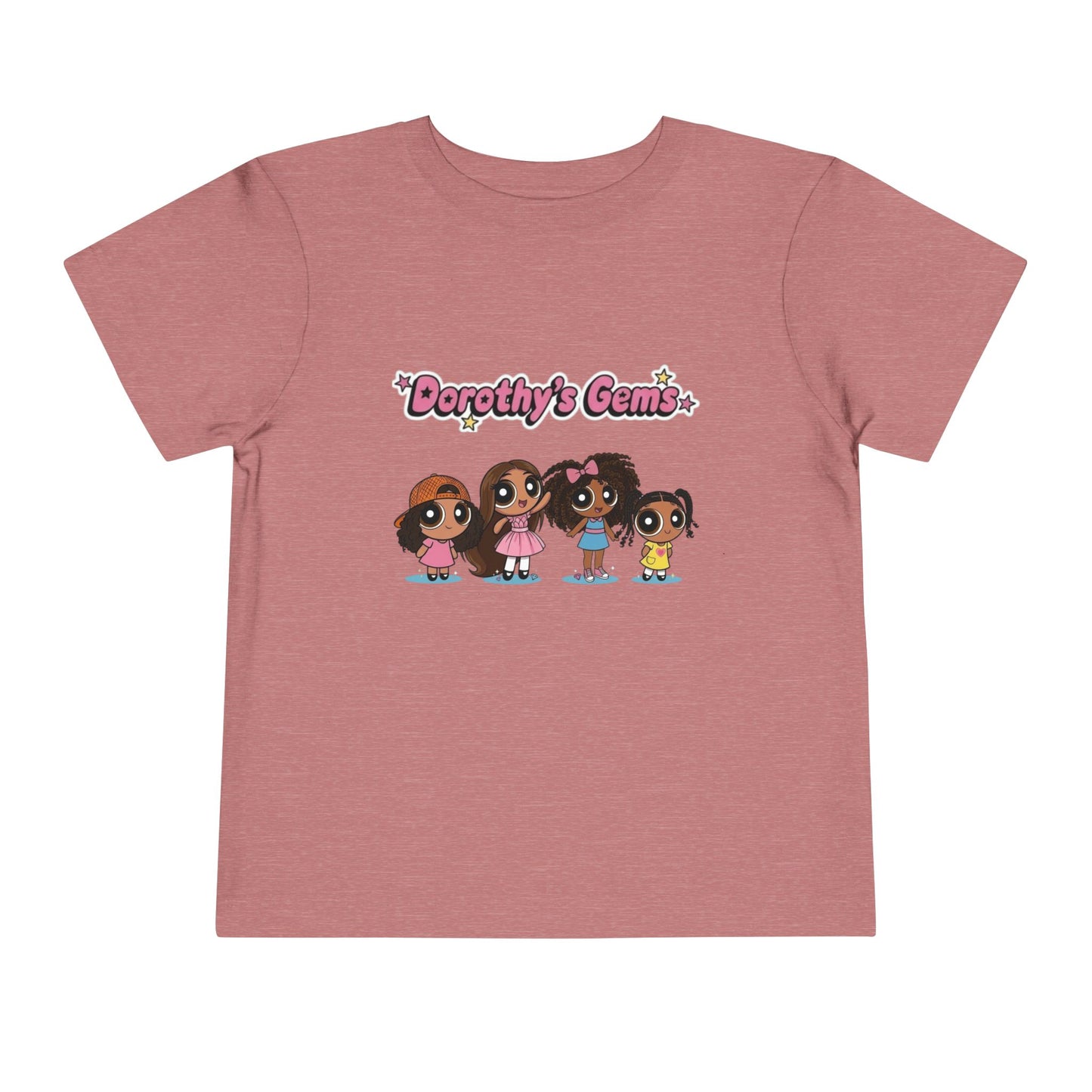 "Dorothy's Gems" Toddler Tee — Colorful Cartoon Squad Graphic