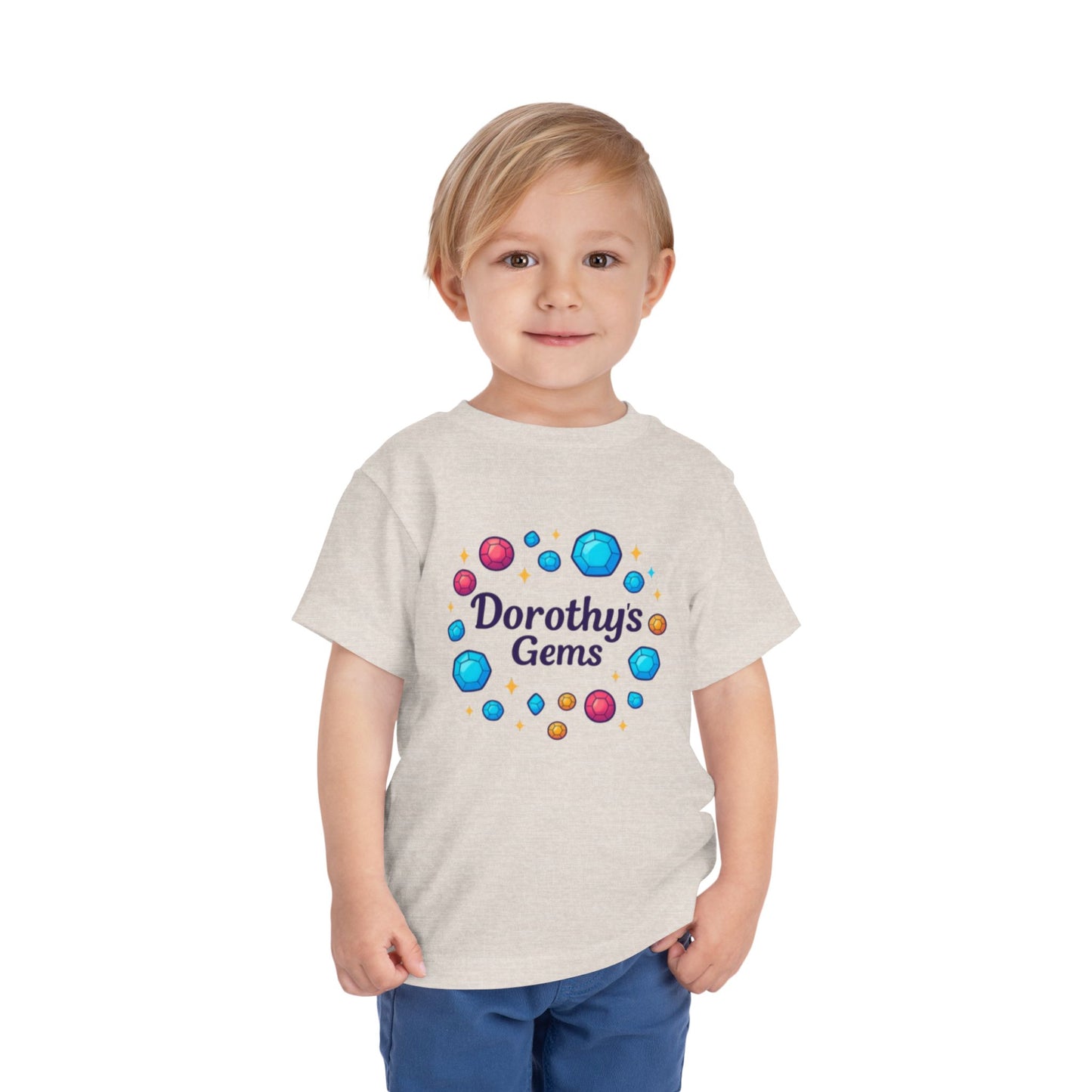 Dorothy's Gems Toddler Tee — Colorful Gemstone Kids Shirt