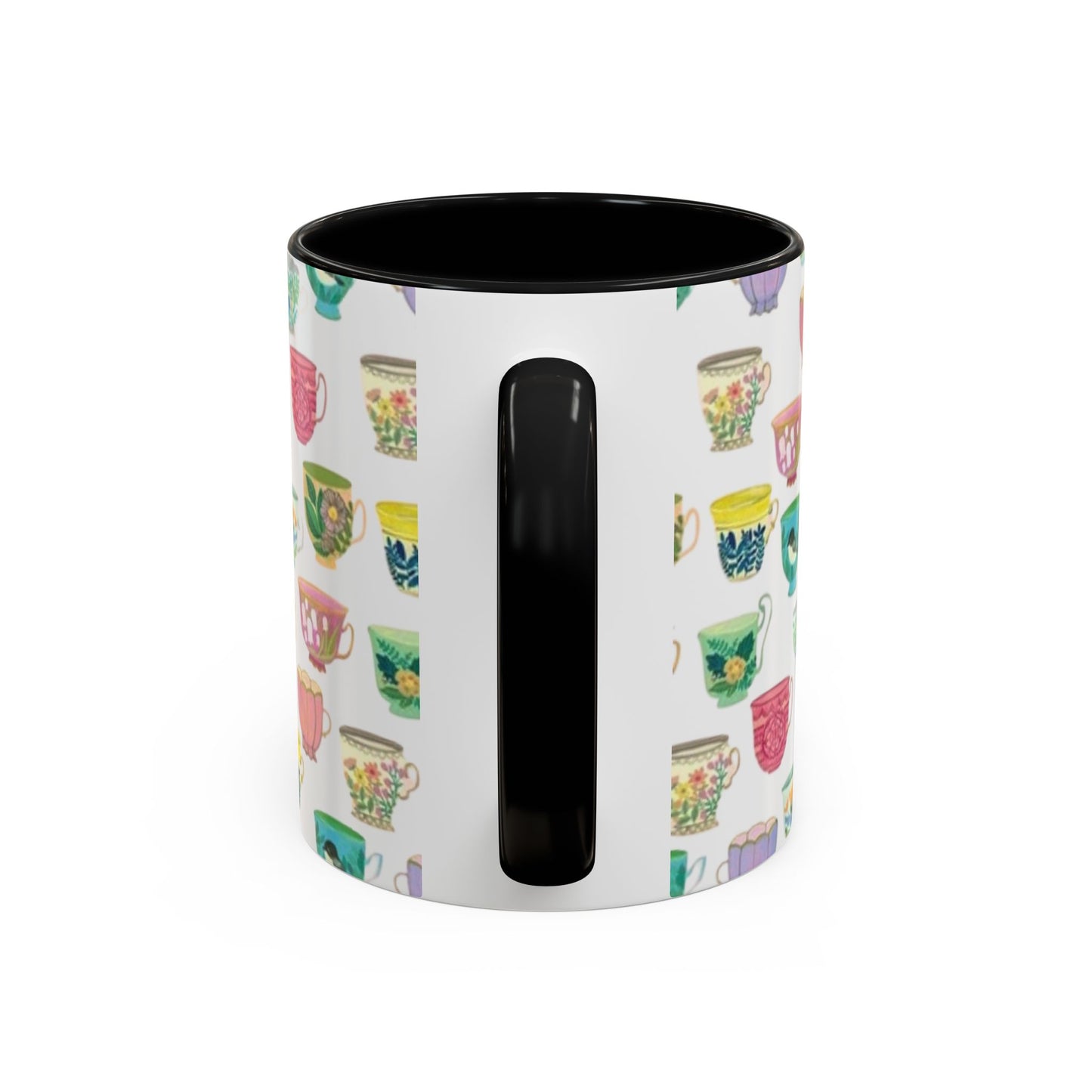 Accent Coffee Mug — "Sometimes You Need to Be Okay with Not Being Everyone's Cup of Tea" Floral Teacup Pattern