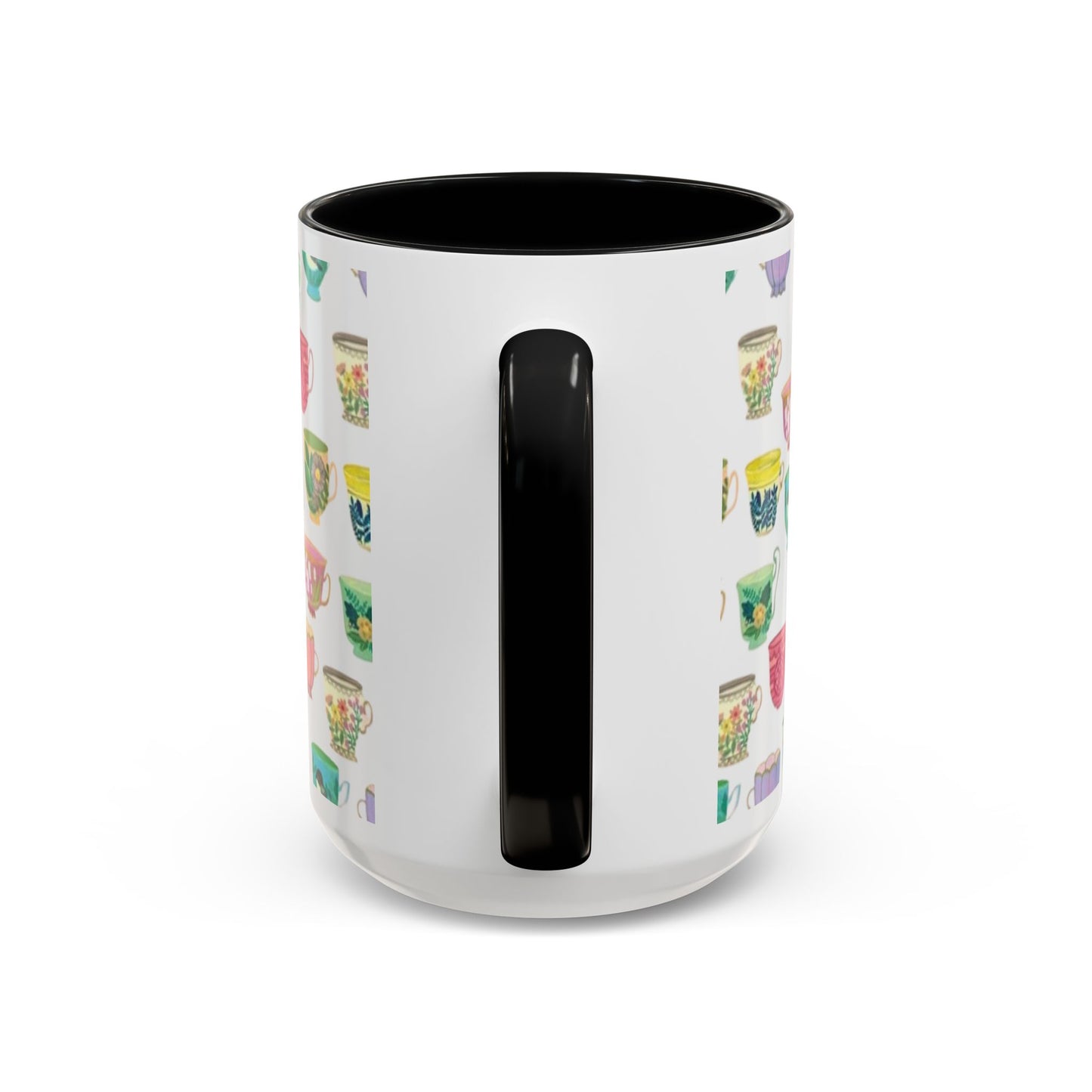 Accent Coffee Mug — "Sometimes You Need to Be Okay with Not Being Everyone's Cup of Tea" Floral Teacup Pattern