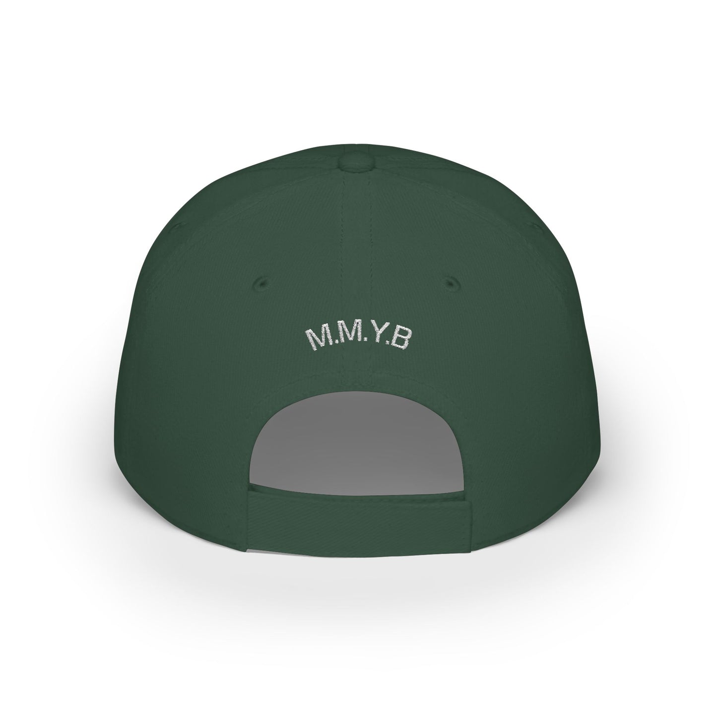 Low Profile Baseball Cap — "Man Mind Yo' Business" Embroidered Red Hat