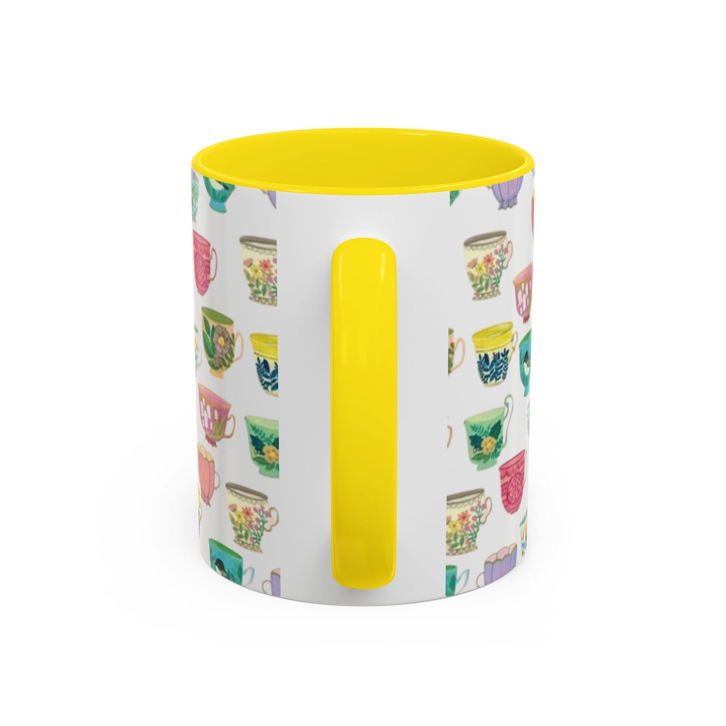 Accent Coffee Mug — "Sometimes You Need to Be Okay with Not Being Everyone's Cup of Tea" Floral Teacup Pattern