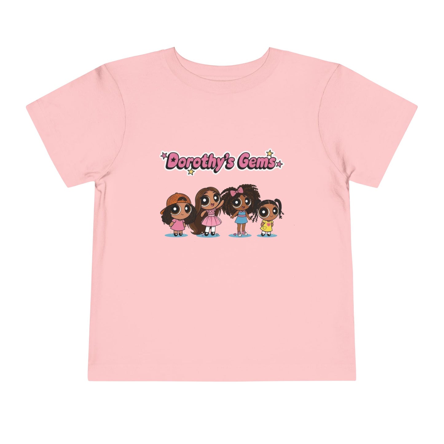 "Dorothy's Gems" Toddler Tee — Colorful Cartoon Squad Graphic