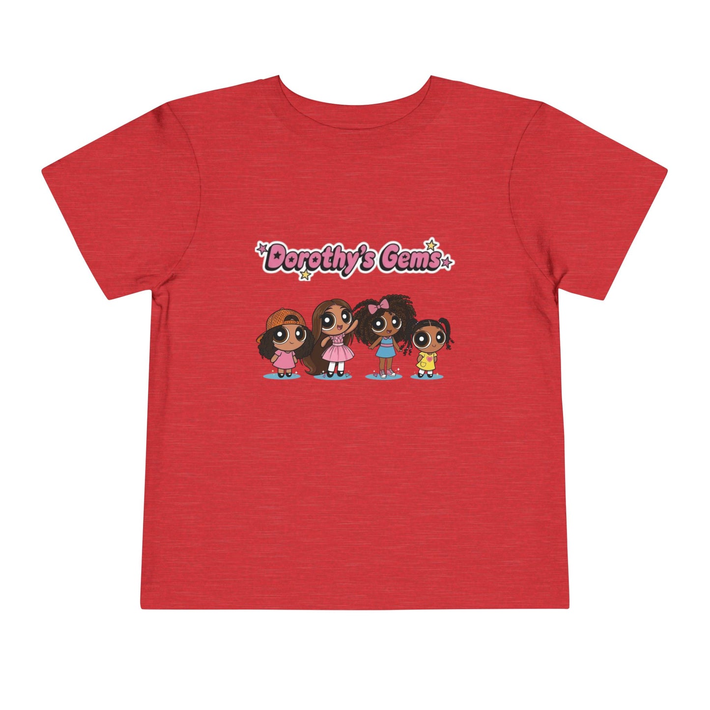 "Dorothy's Gems" Toddler Tee — Colorful Cartoon Squad Graphic
