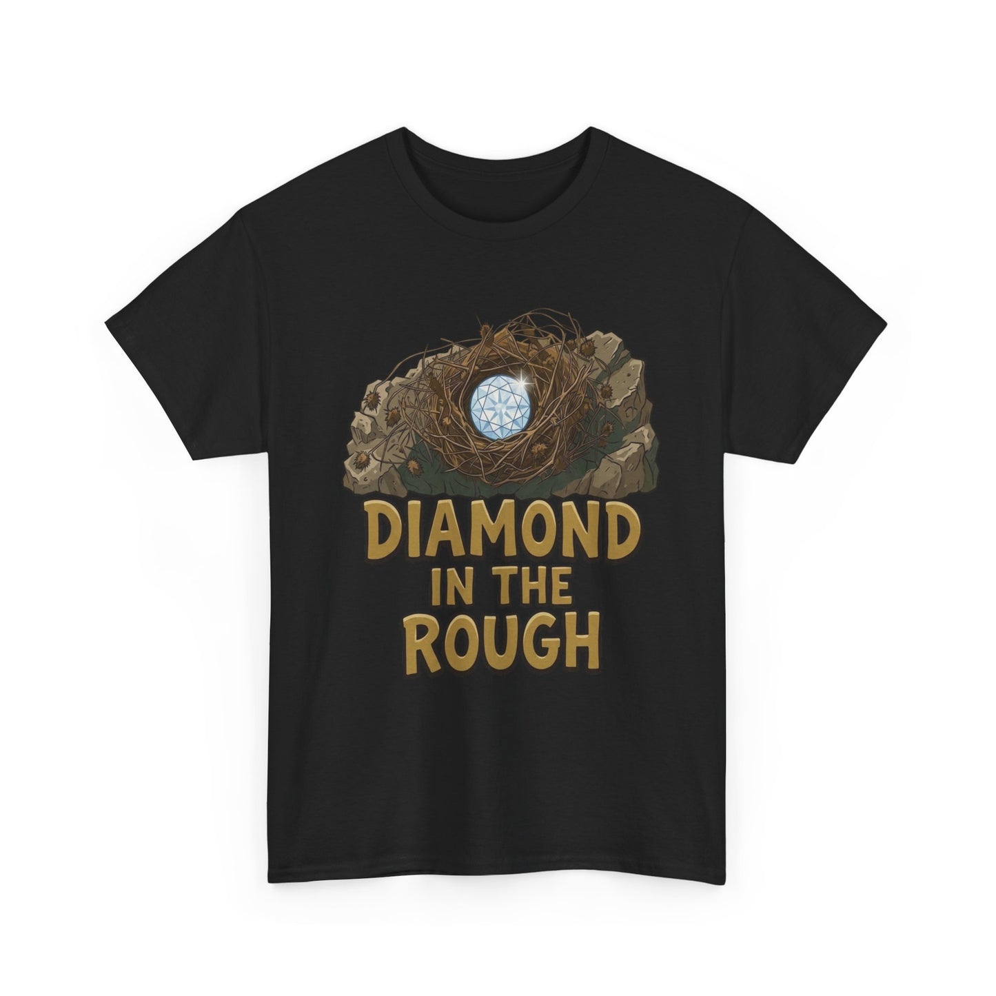 Diamond in the Rough Graphic Tee — Inspirational Nest & Gem Design
