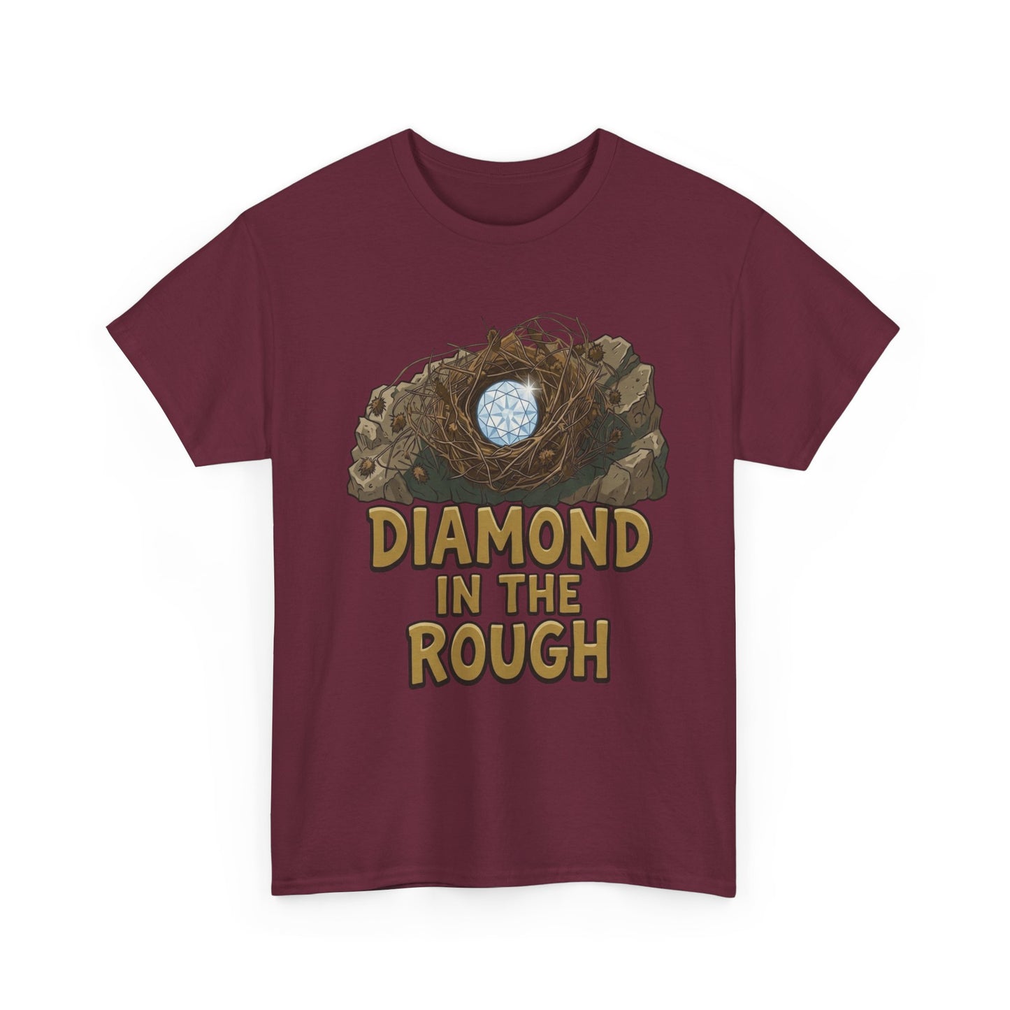 Diamond in the Rough Graphic Tee — Inspirational Nest & Gem Design