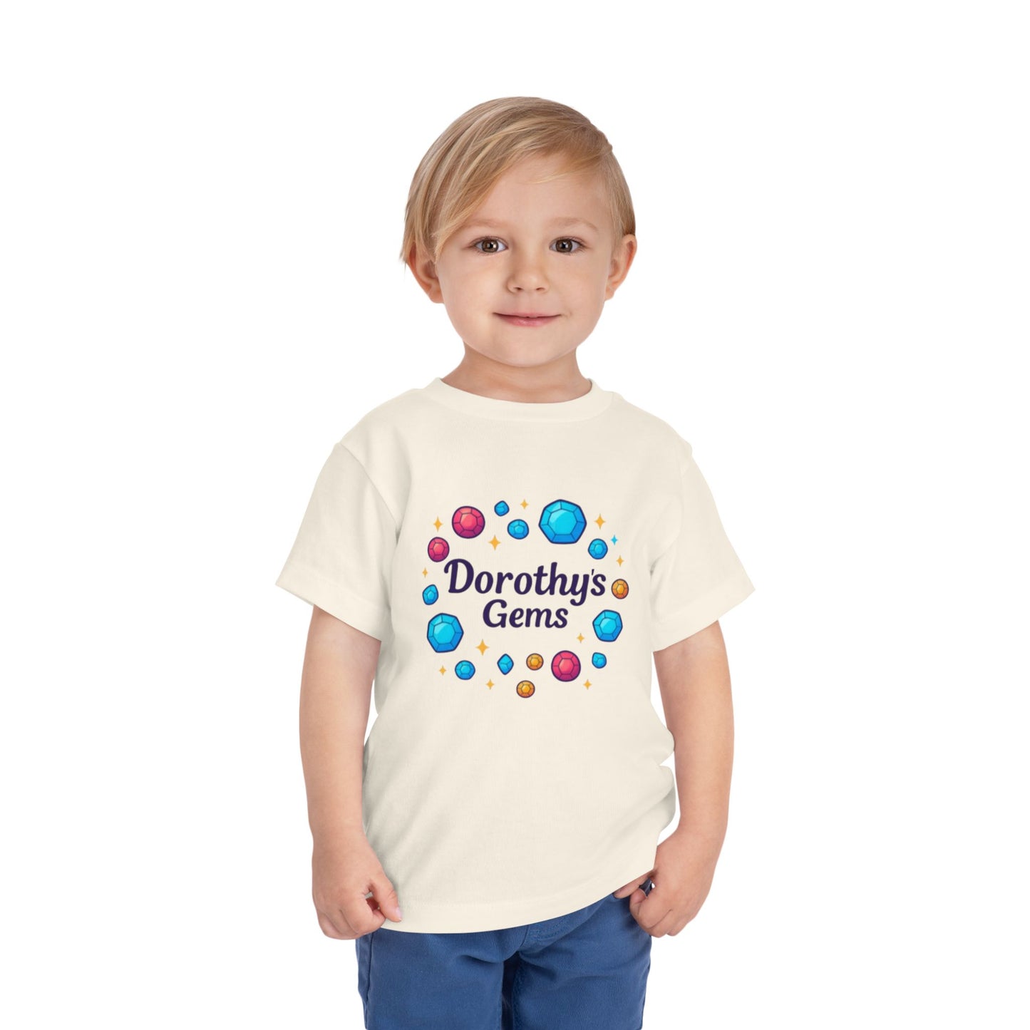Dorothy's Gems Toddler Tee — Colorful Gemstone Kids Shirt