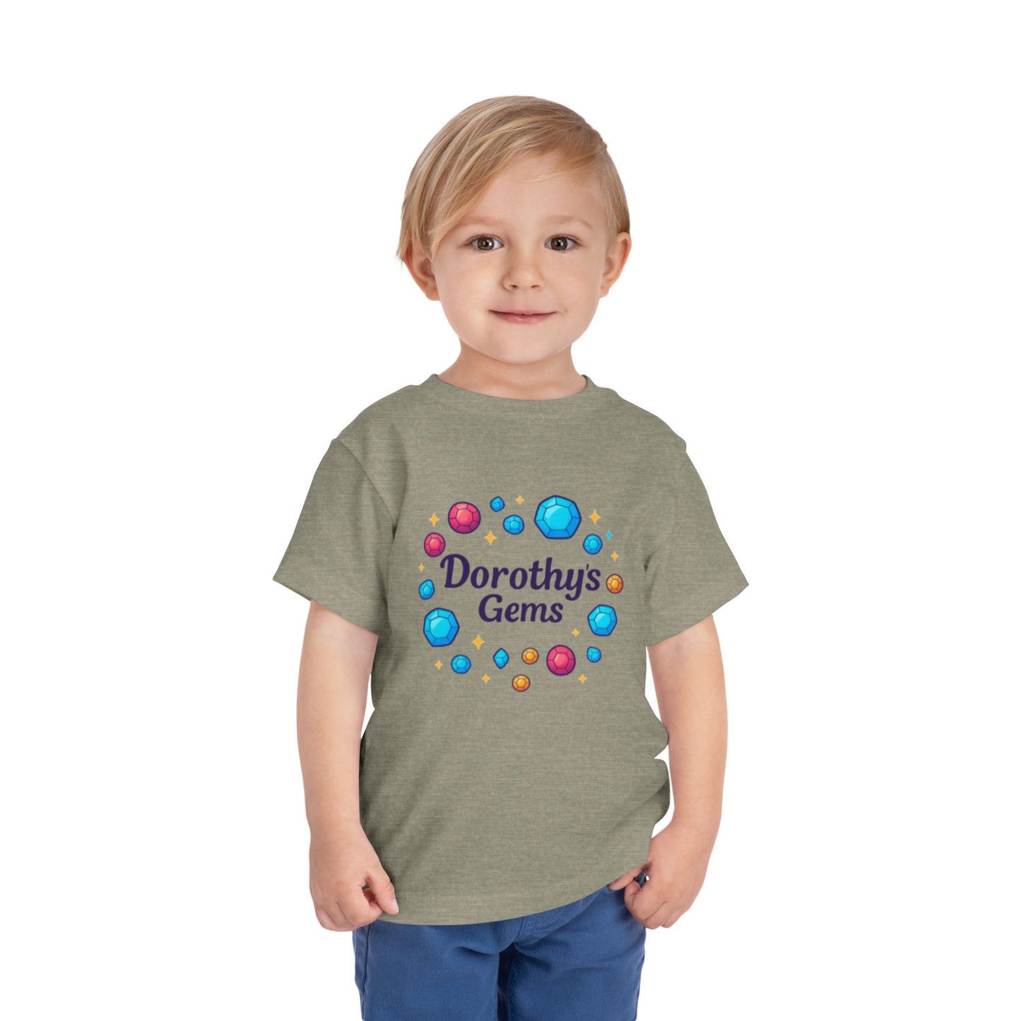 Dorothy's Gems Toddler Tee — Colorful Gemstone Kids Shirt