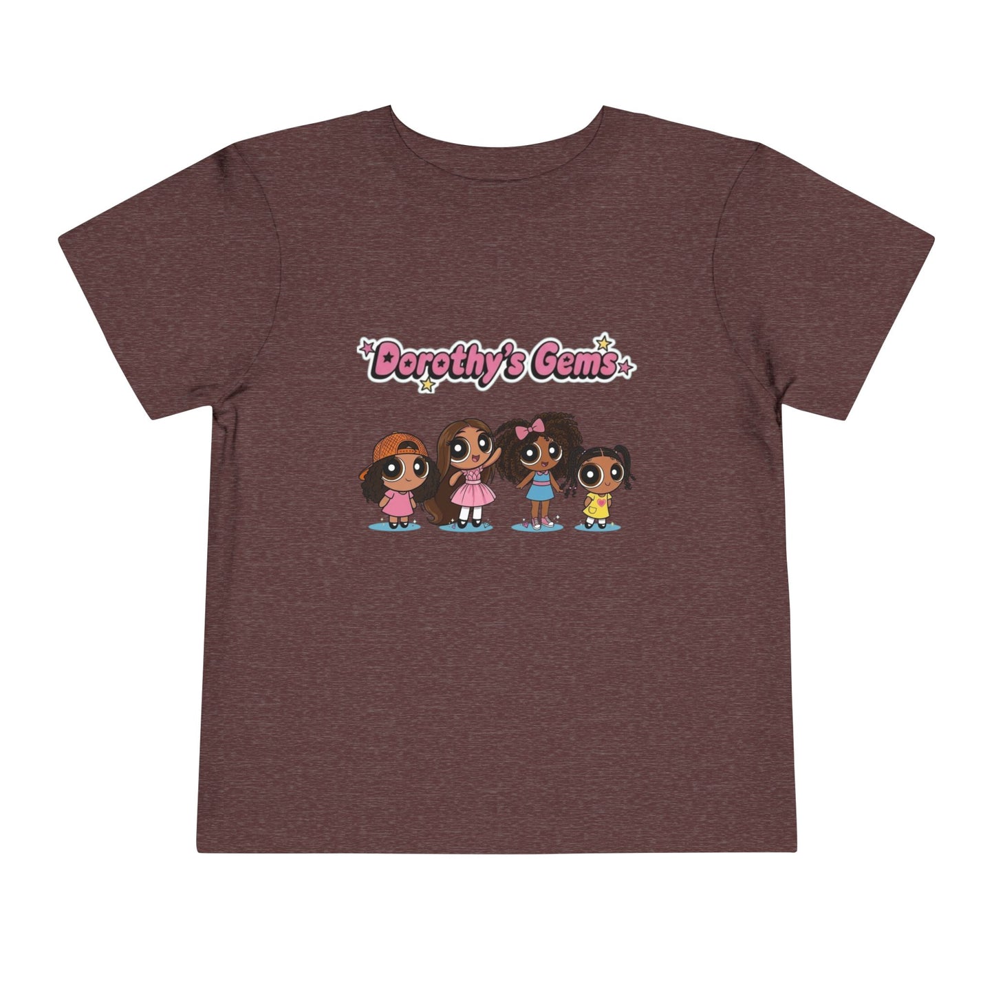 "Dorothy's Gems" Toddler Tee — Colorful Cartoon Squad Graphic
