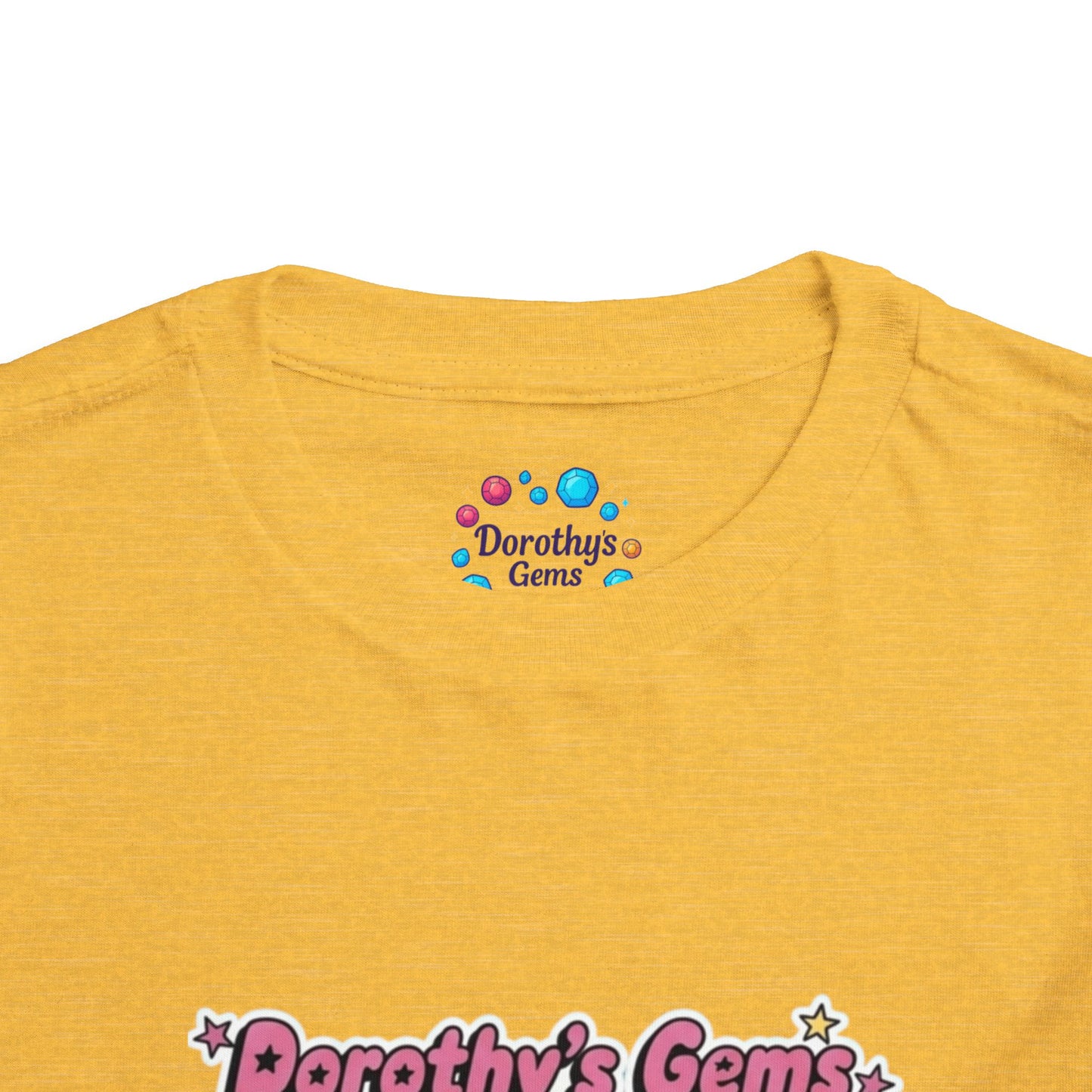 "Dorothy's Gems" Toddler Tee — Colorful Cartoon Squad Graphic