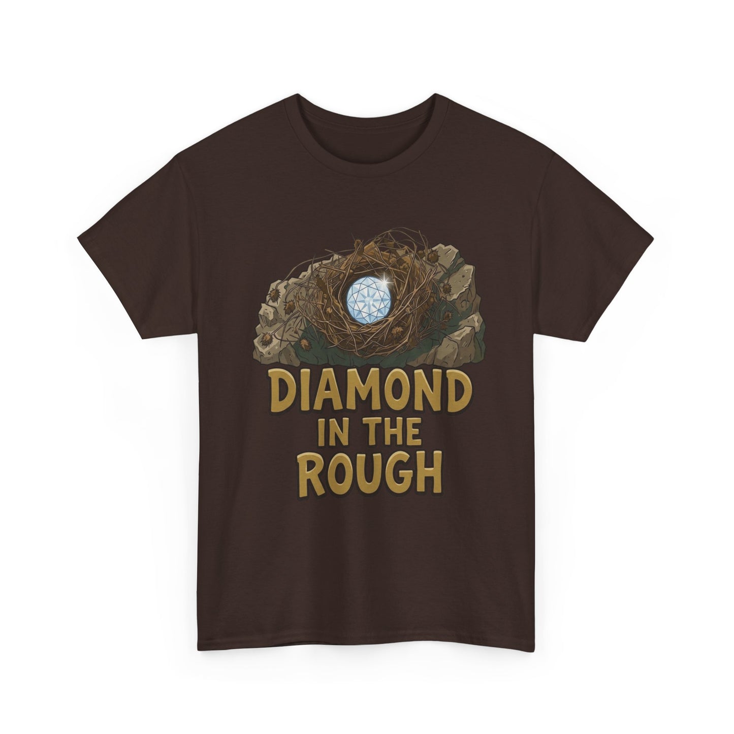 Diamond in the Rough Graphic Tee — Inspirational Nest & Gem Design