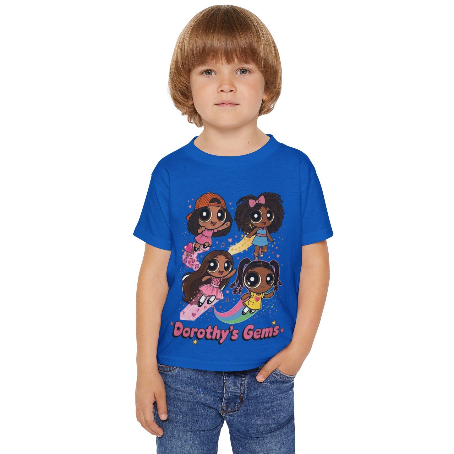 Toddler T-Shirt — "Dorothy’s Gems" Cute Cartoon Girls Graphic Tee