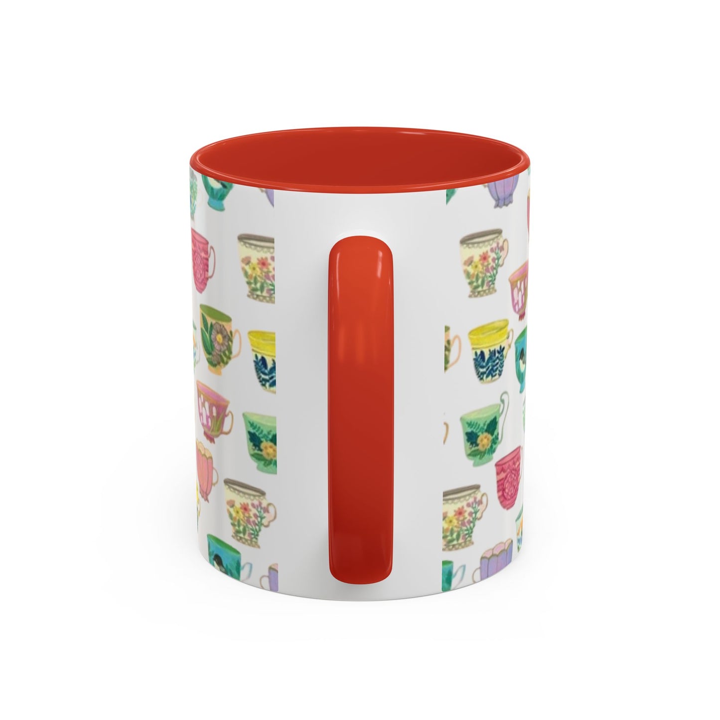 Accent Coffee Mug — "Sometimes You Need to Be Okay with Not Being Everyone's Cup of Tea" Floral Teacup Pattern
