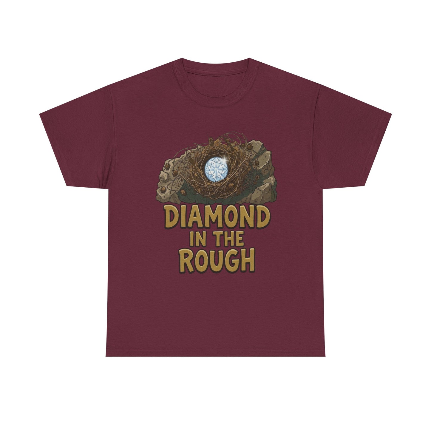 Diamond in the Rough Graphic Tee — Inspirational Nest & Gem Design
