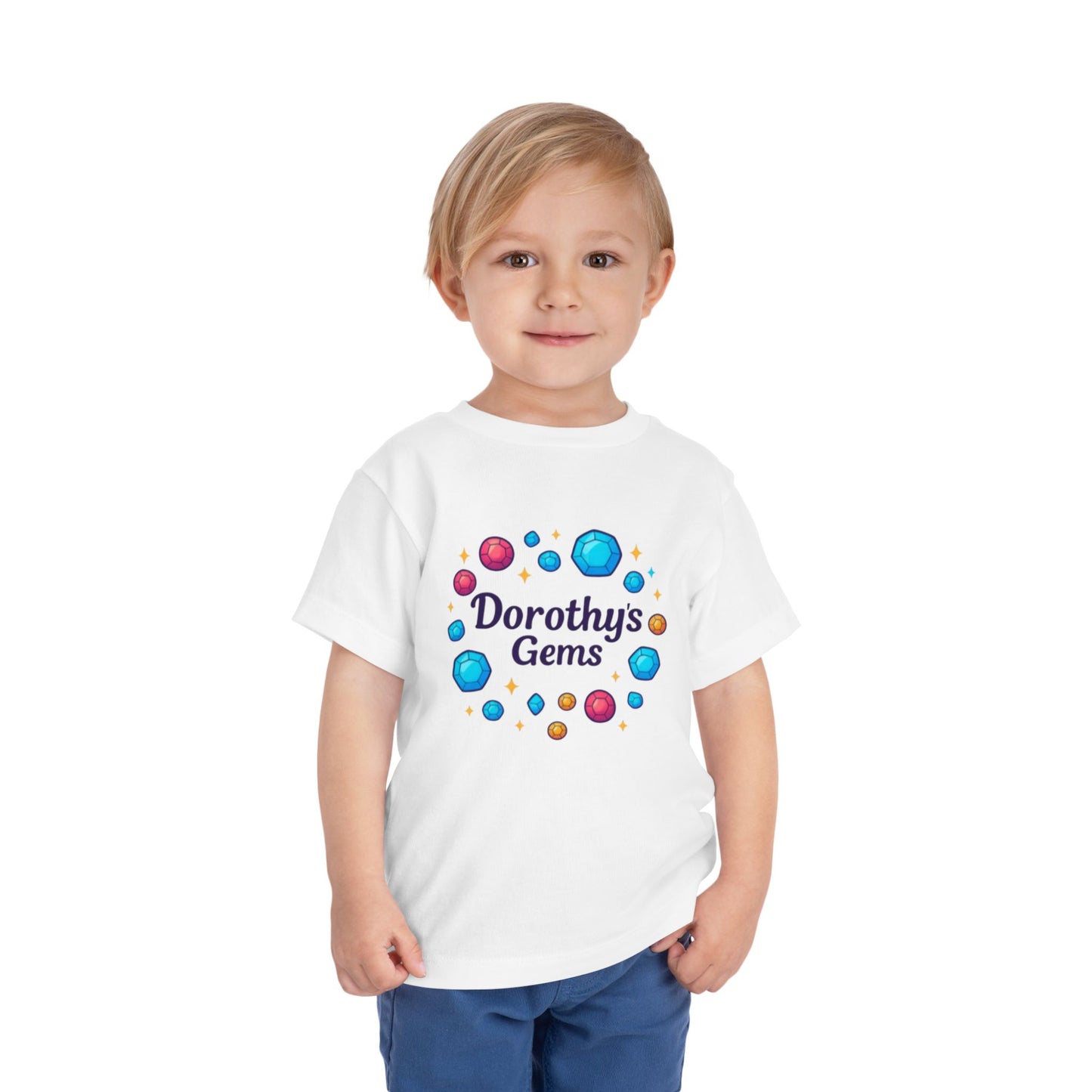 Dorothy's Gems Toddler Tee — Colorful Gemstone Kids Shirt