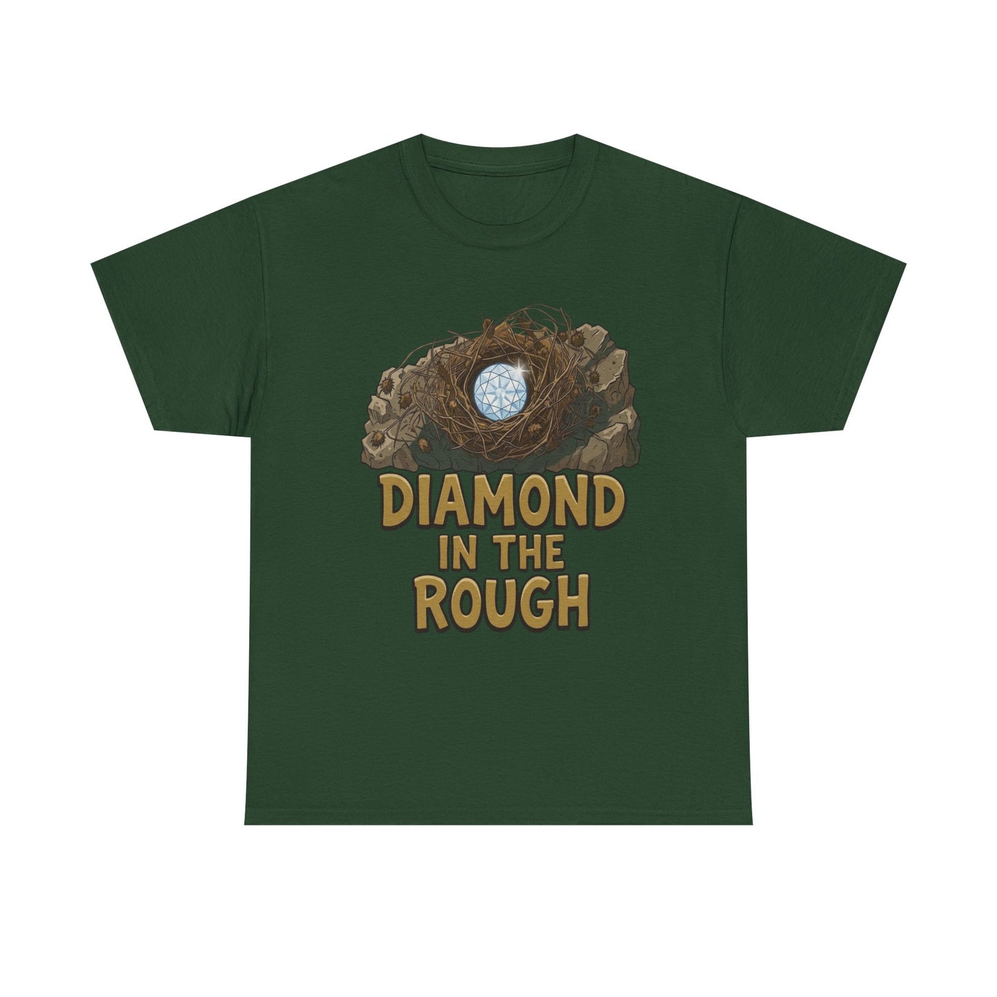Diamond in the Rough Graphic Tee — Inspirational Nest & Gem Design
