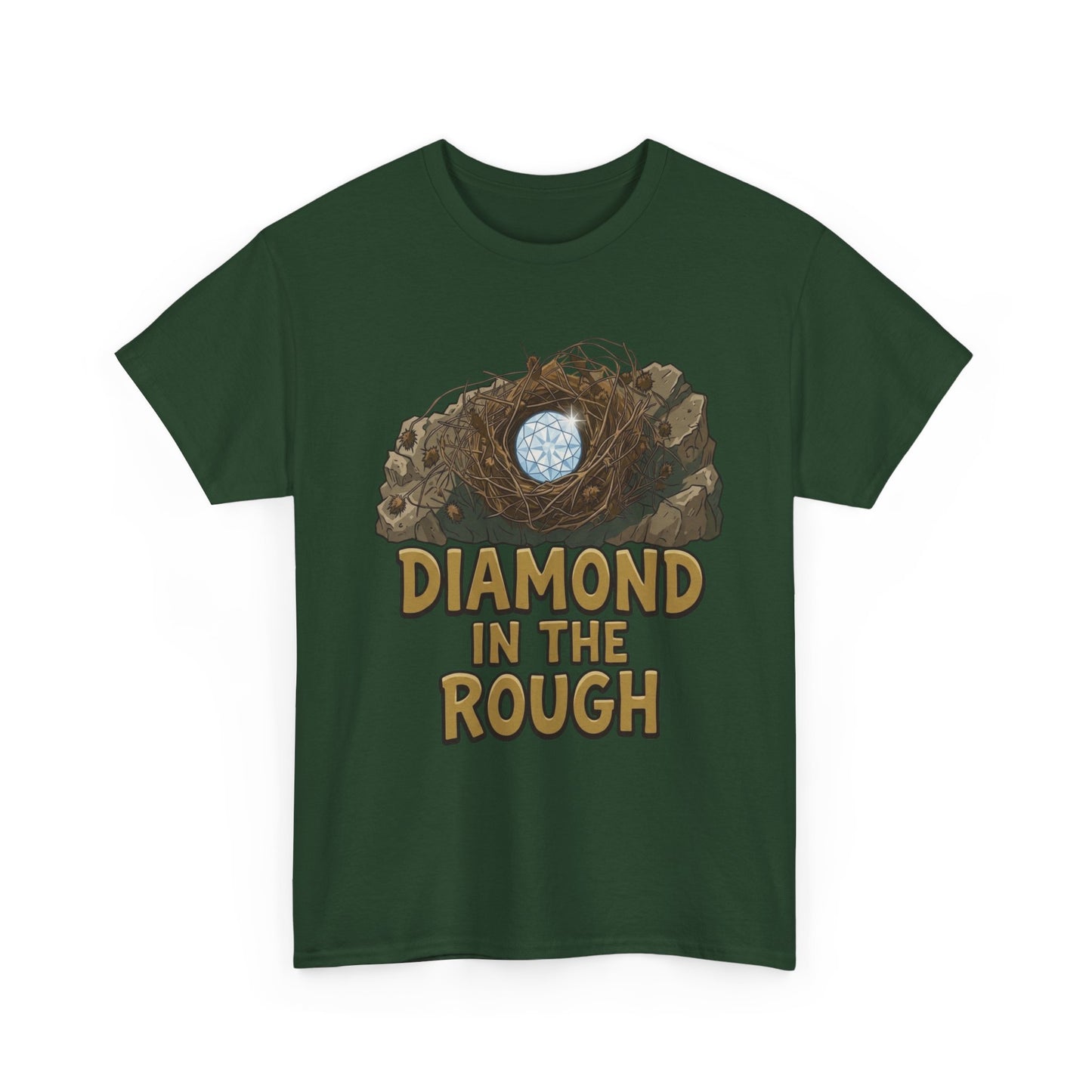 Diamond in the Rough Graphic Tee — Inspirational Nest & Gem Design