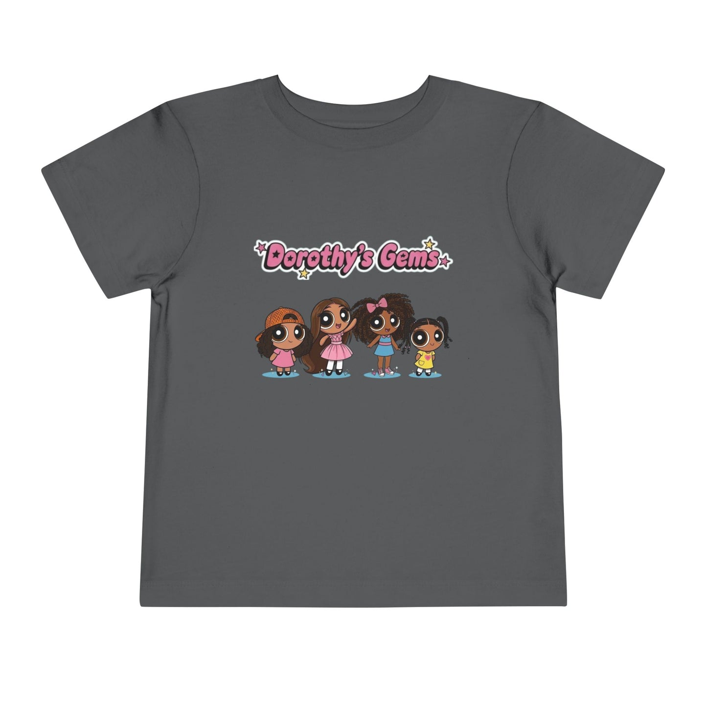 "Dorothy's Gems" Toddler Tee — Colorful Cartoon Squad Graphic