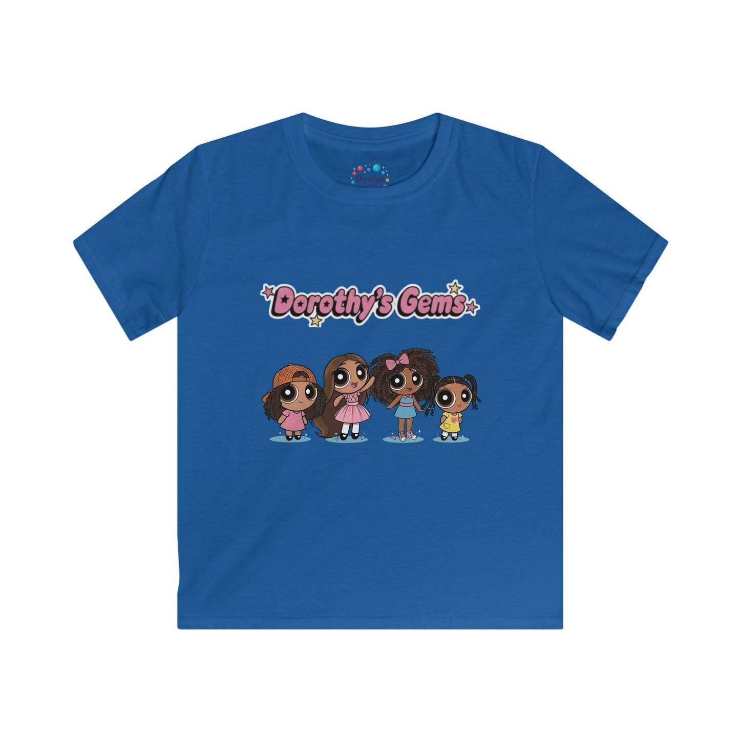 Kids Tee — Cute Diverse Girl Friends Graphic Shirt