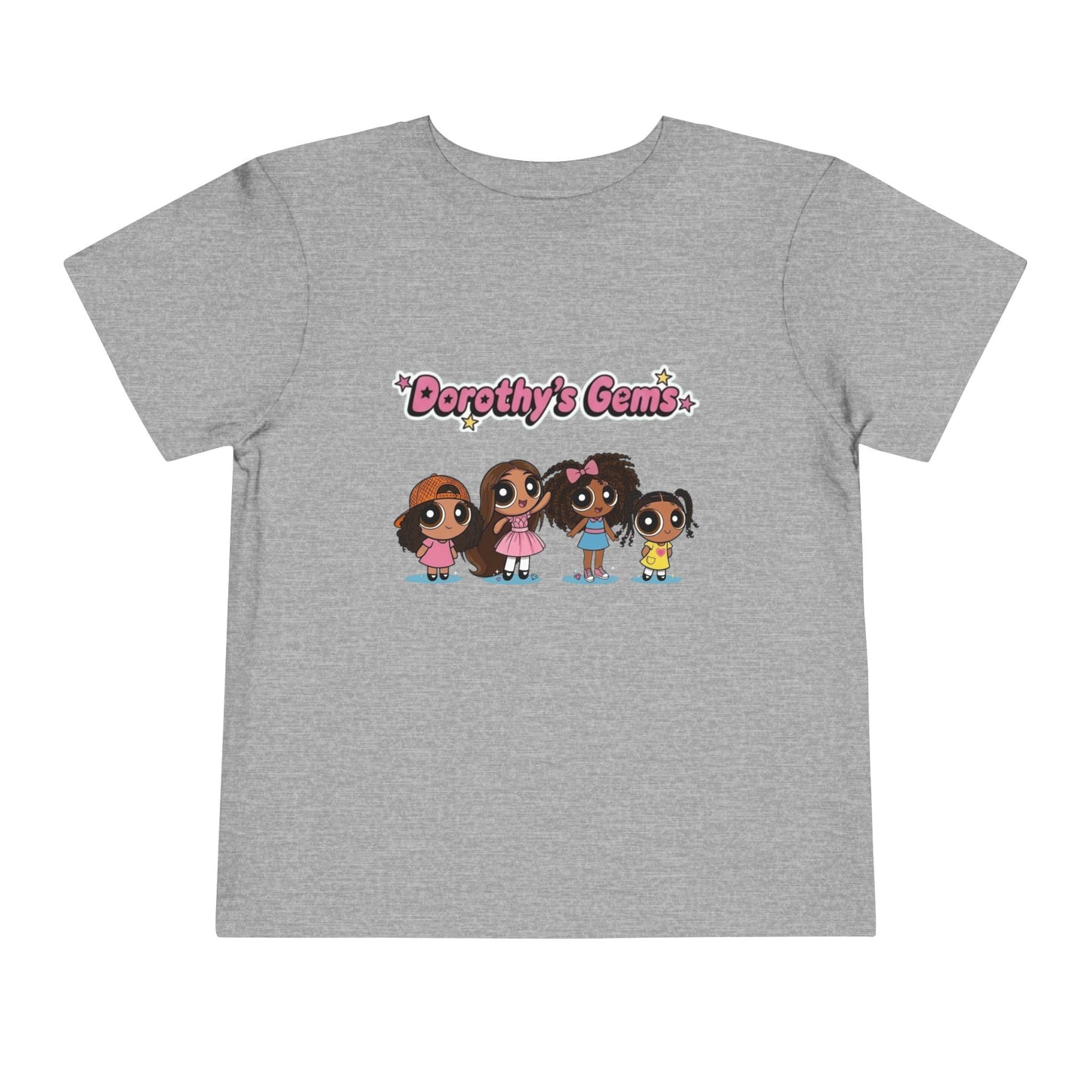 "Dorothy's Gems" Toddler Tee — Colorful Cartoon Squad Graphic
