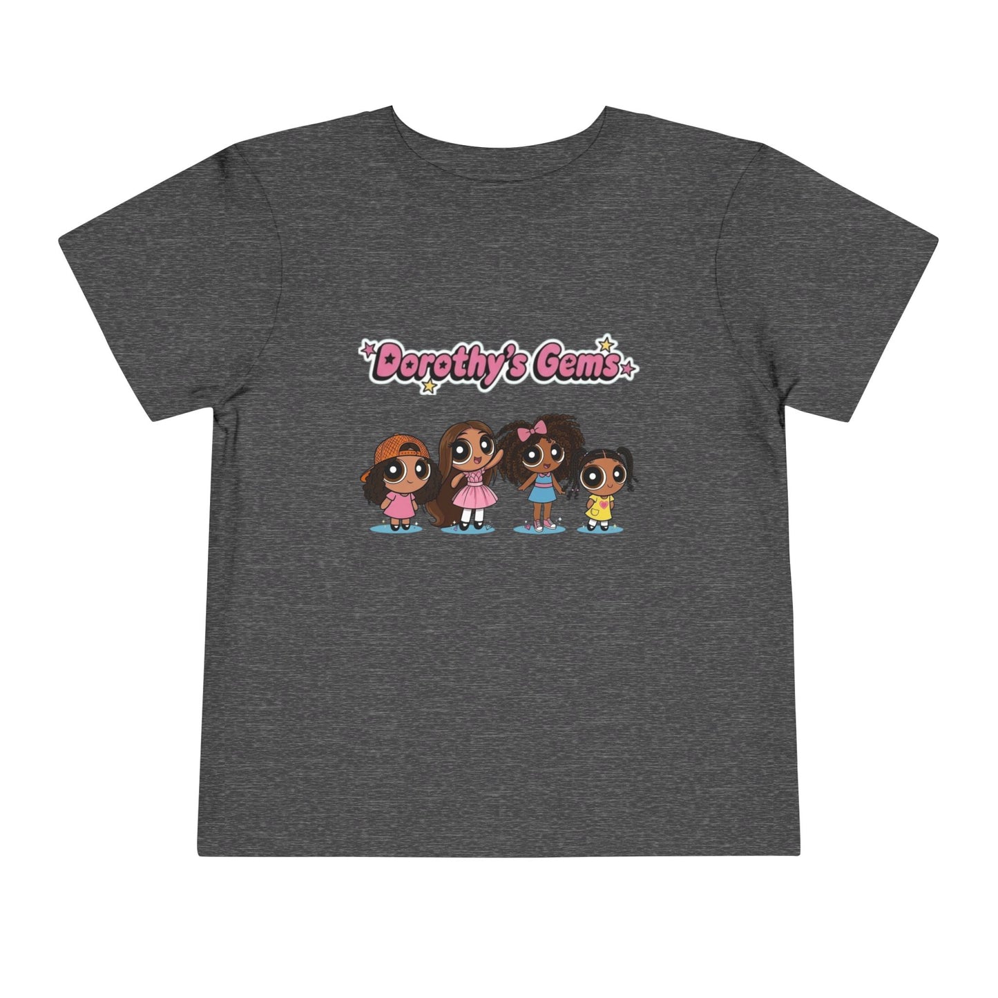 "Dorothy's Gems" Toddler Tee — Colorful Cartoon Squad Graphic
