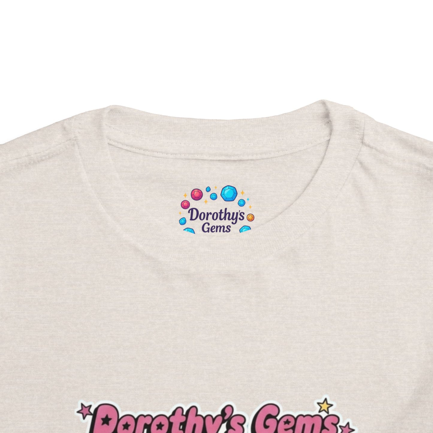 "Dorothy's Gems" Toddler Tee — Colorful Cartoon Squad Graphic