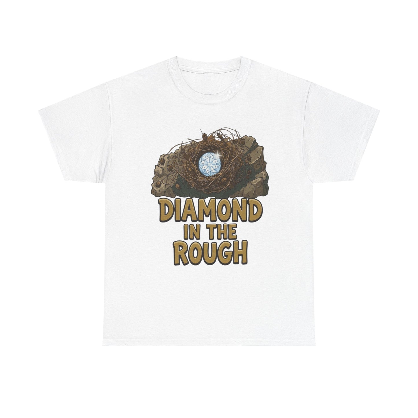 Diamond in the Rough Graphic Tee — Inspirational Nest & Gem Design