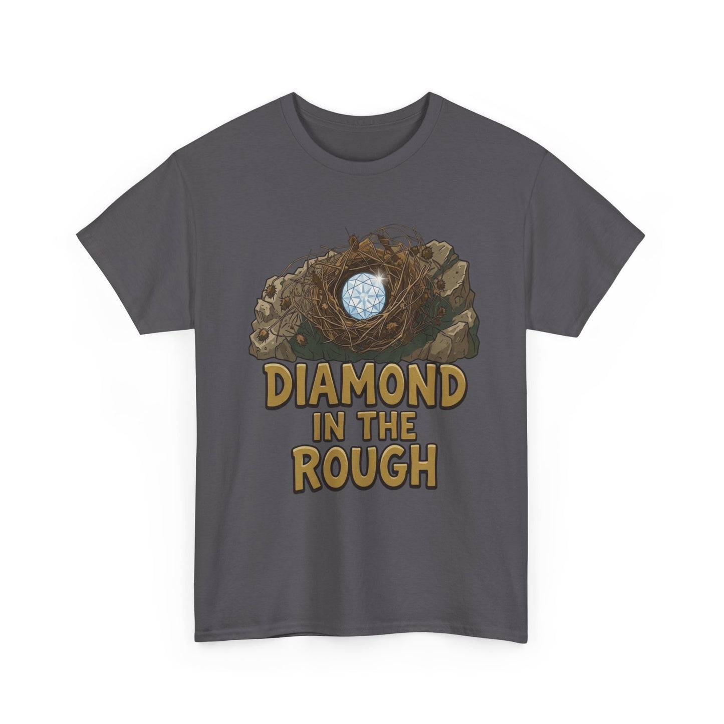 Diamond in the Rough Graphic Tee — Inspirational Nest & Gem Design