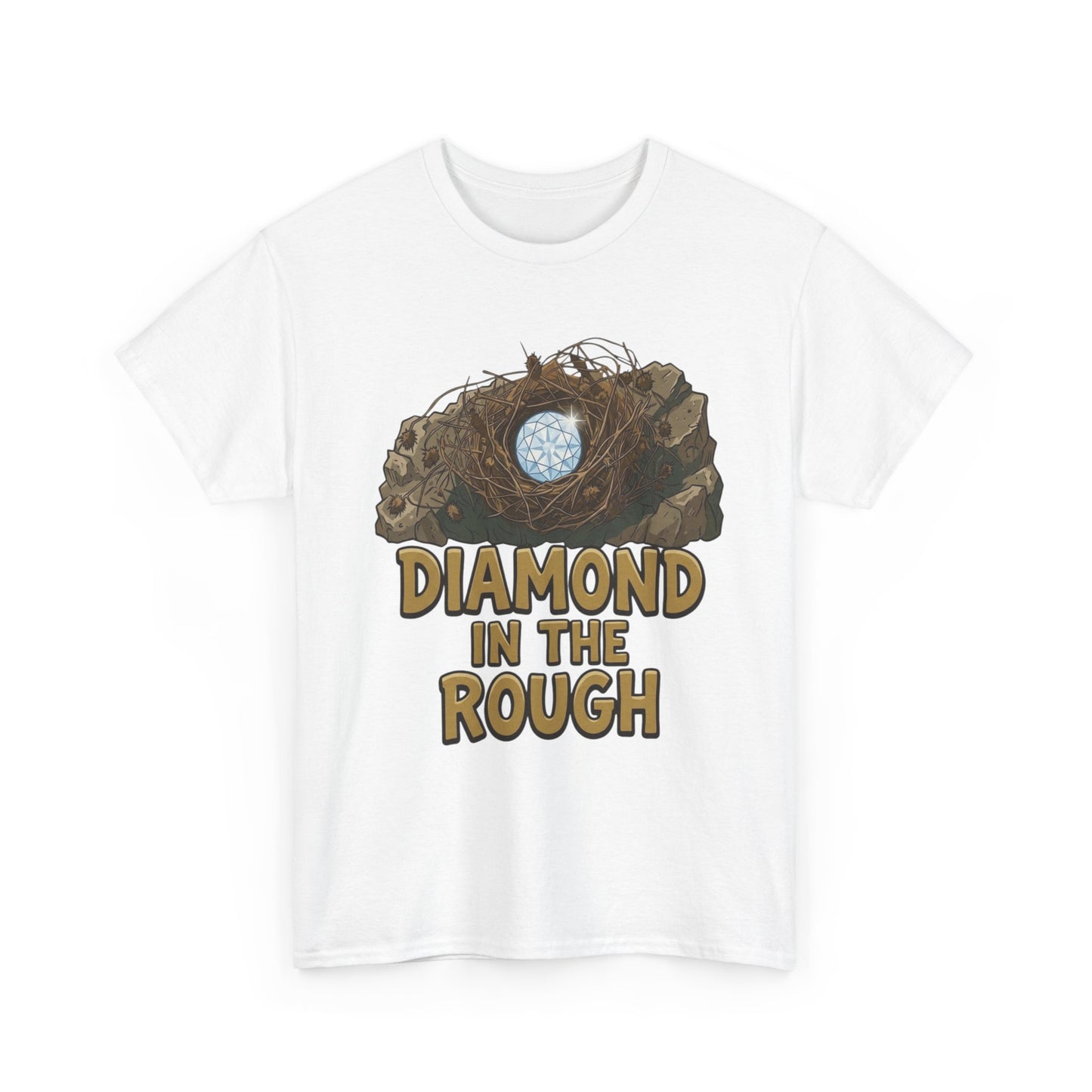 Diamond in the Rough Graphic Tee — Inspirational Nest & Gem Design
