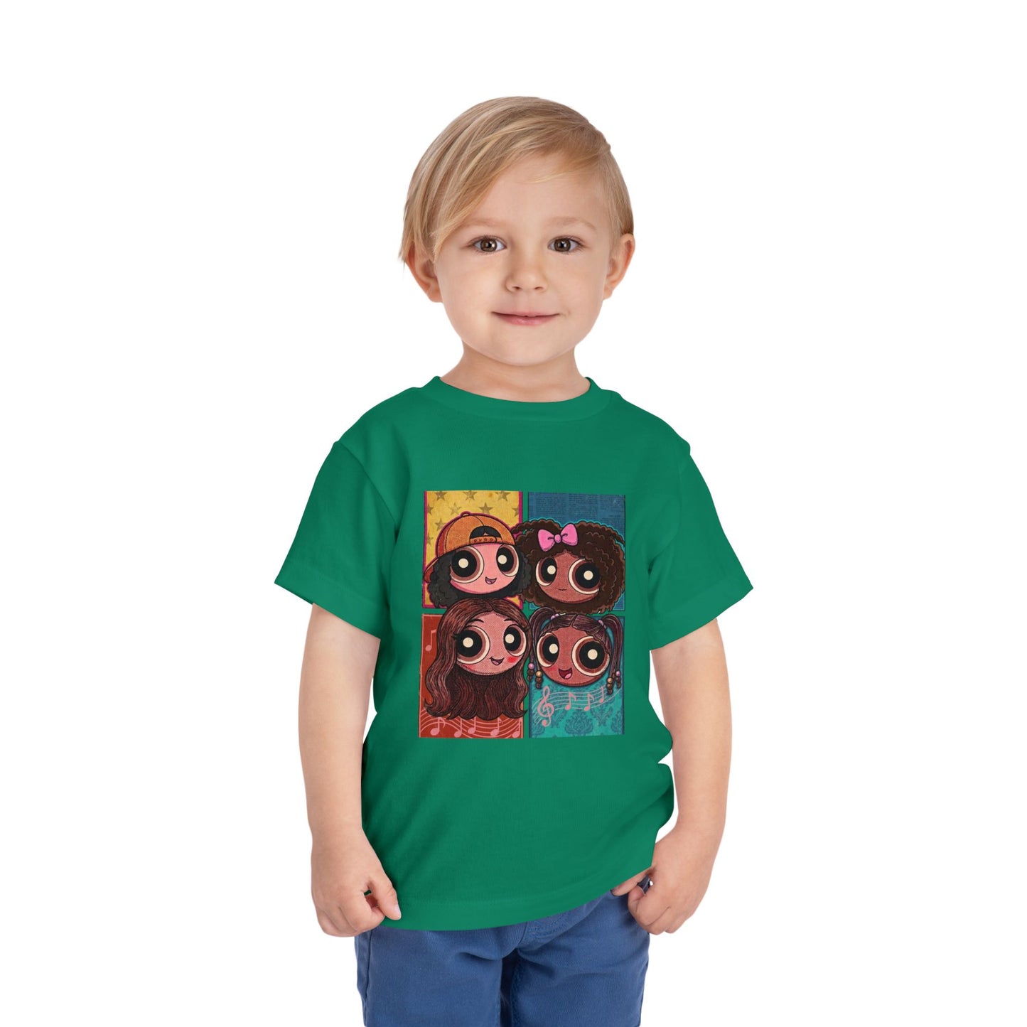 "Dorothy's Gems" Toddler Tee — Colorful Cartoon Squad Graphic