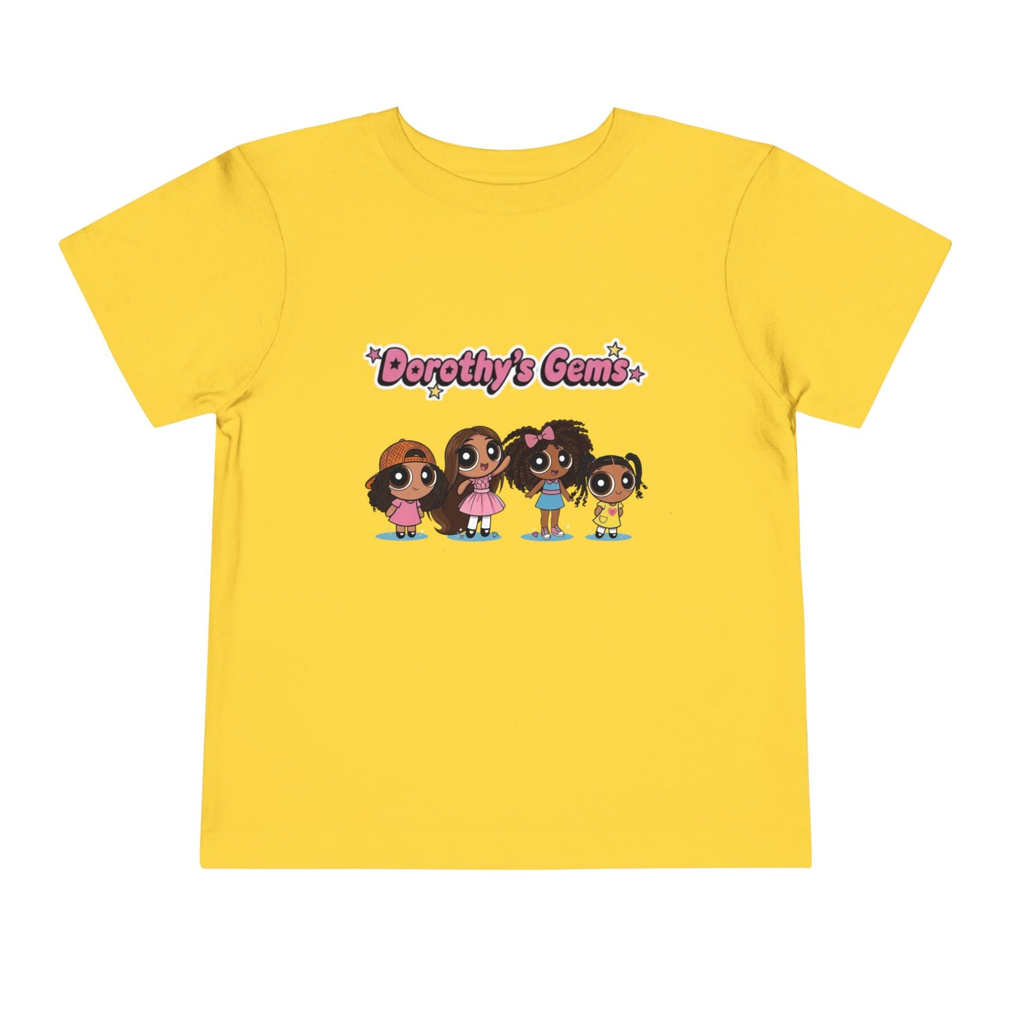"Dorothy's Gems" Toddler Tee — Colorful Cartoon Squad Graphic